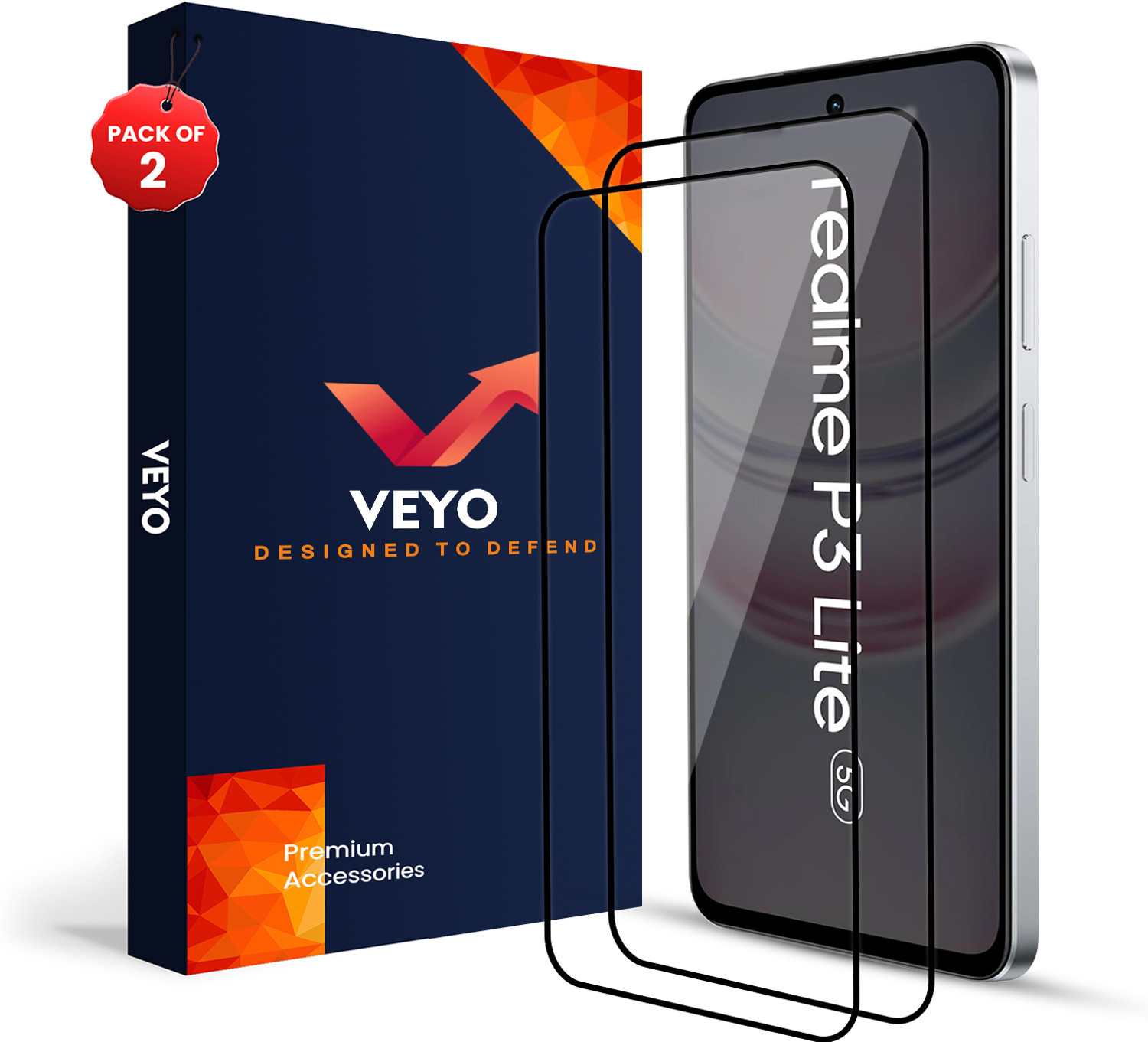 Image of PROACCS Edge To Edge Tempered Glass for OnePlus Nord N20 SE (Pack of 2)