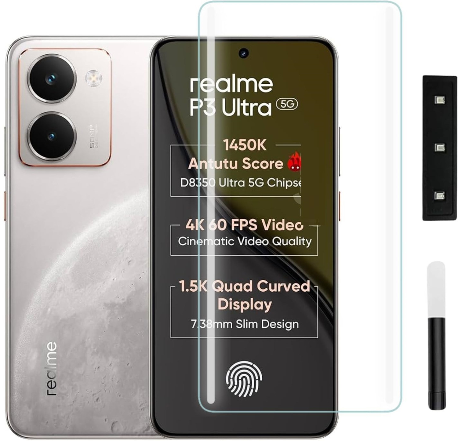Image of PROACCS Edge To Edge Tempered Glass for OnePlus Nord N20 SE (Pack of 2)