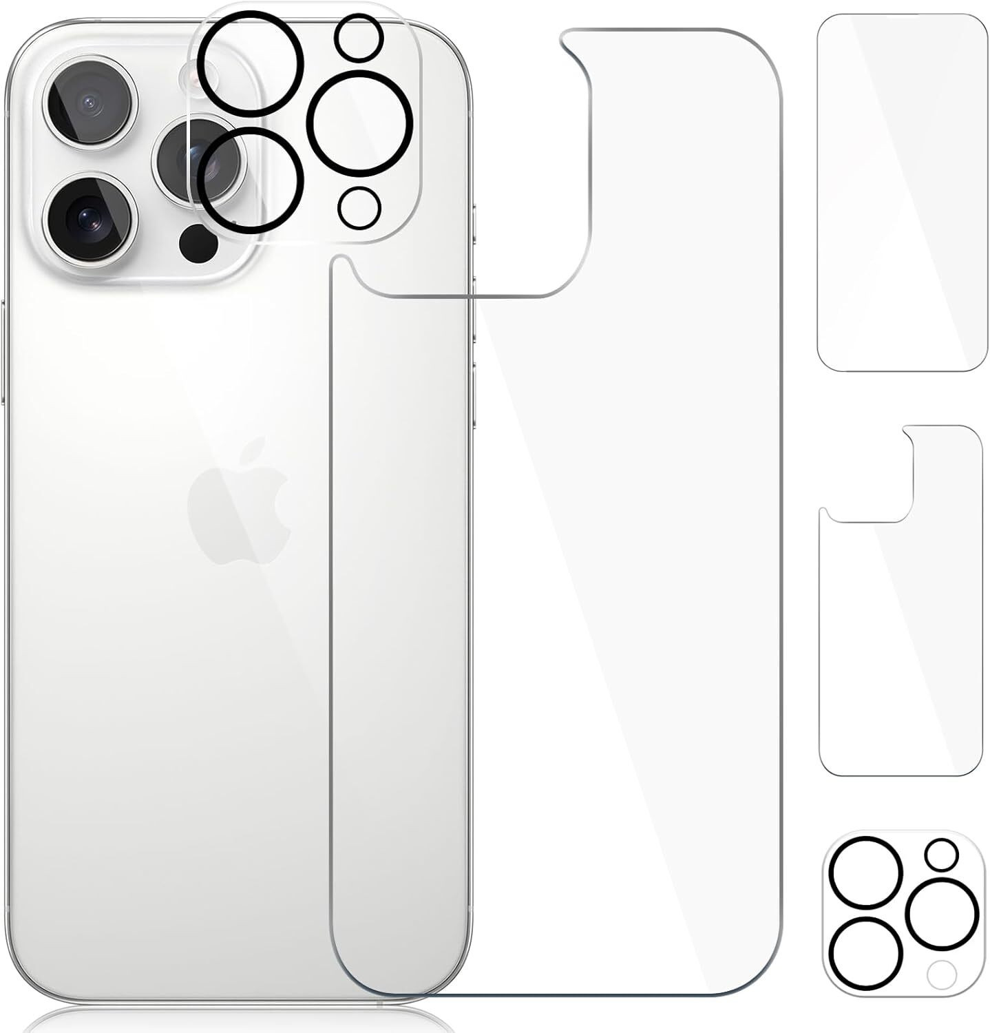 Image of tombik Front and Back Tempered Glass for 48po-vivo X200-fb (Pack of 2)