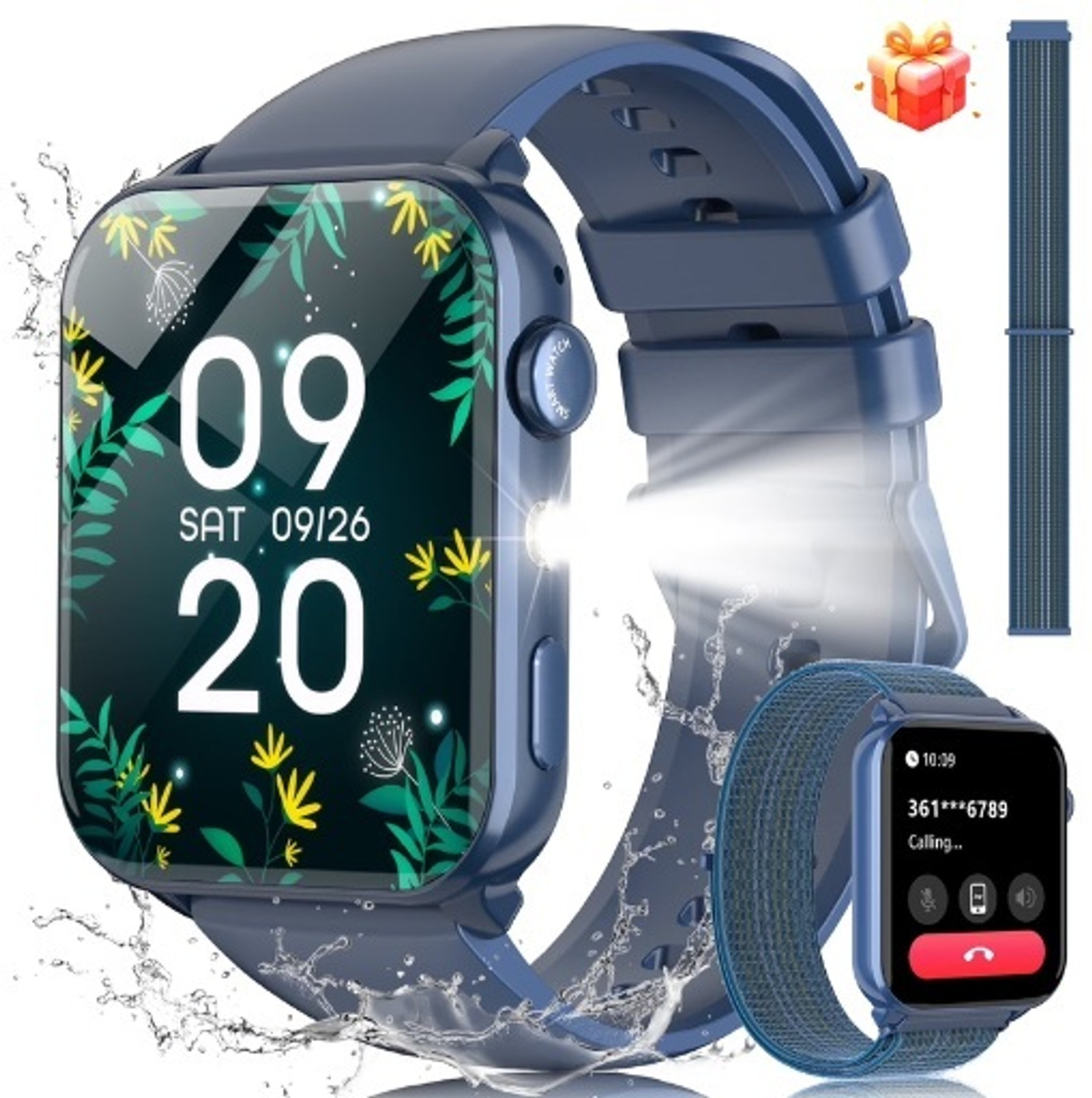 Image of Shivana T500 Max 1.92 inchHD Display Bluetooth Calling, Music Mode Smartwatch Smartwatch (Black Strap, Free Size)