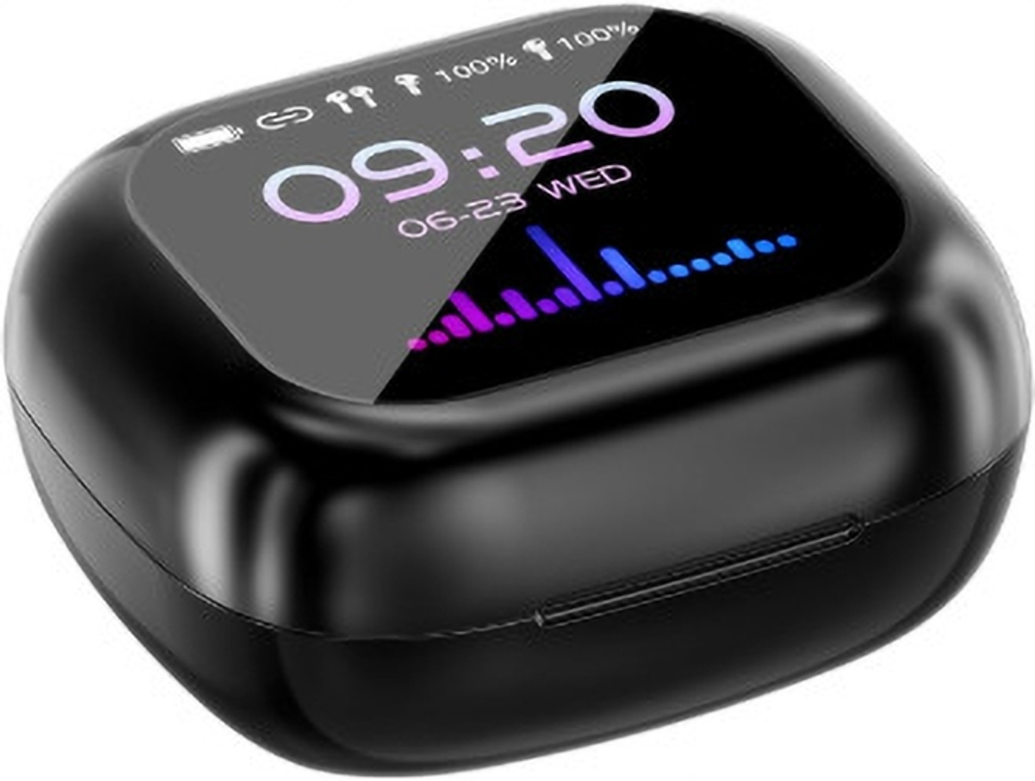 Image of TRIGGR Buds 2A TWS 40H Playtime BT 5.3 ENC Mic AJC Bluetooth Headset (Black, True Wireless)