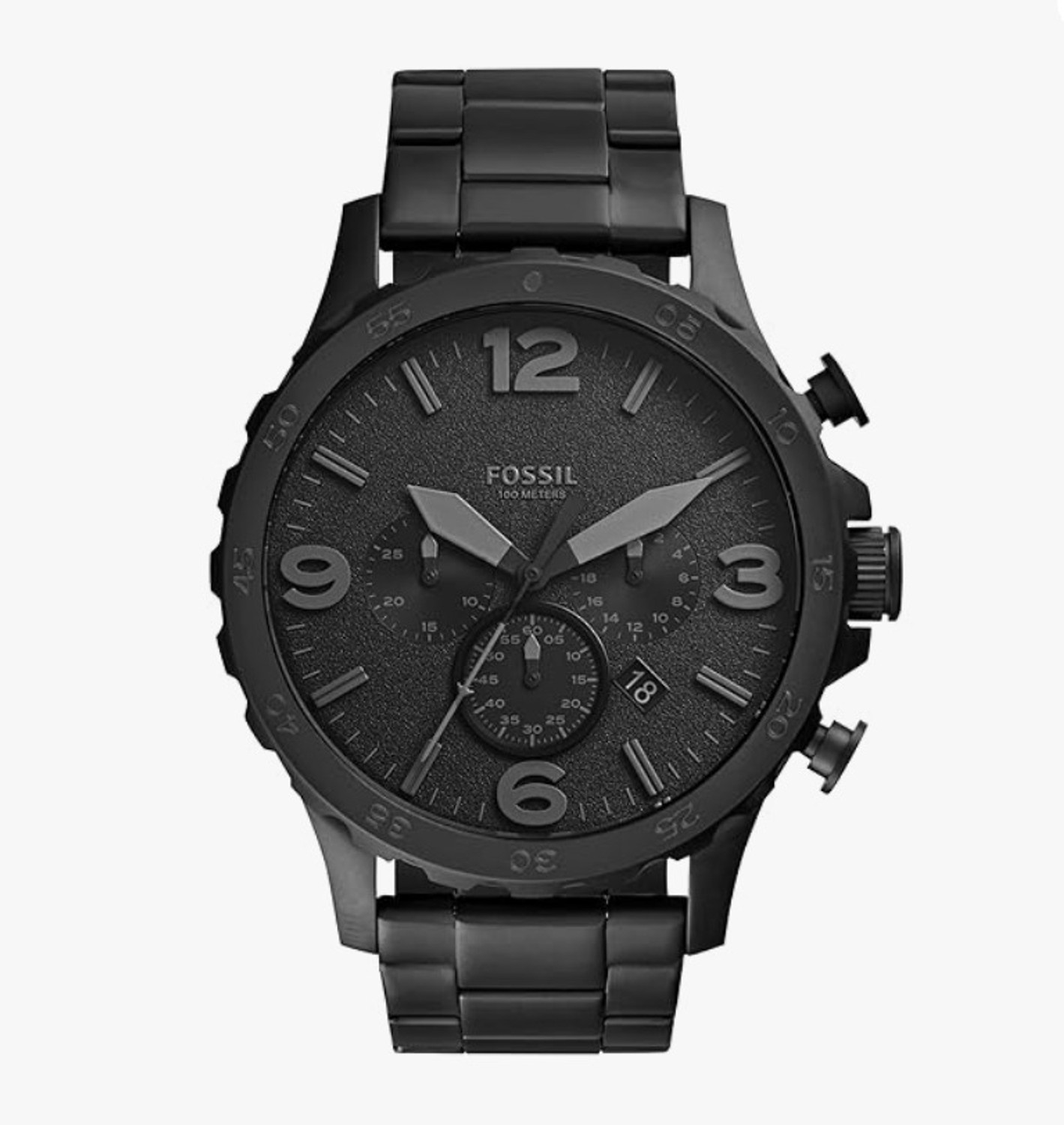 Image of Varsha Nano Glass for Fossil Analog White Dial Men's Watch-FS4795 Stainless Steel, Multicolor Strap (Pack of 2)
