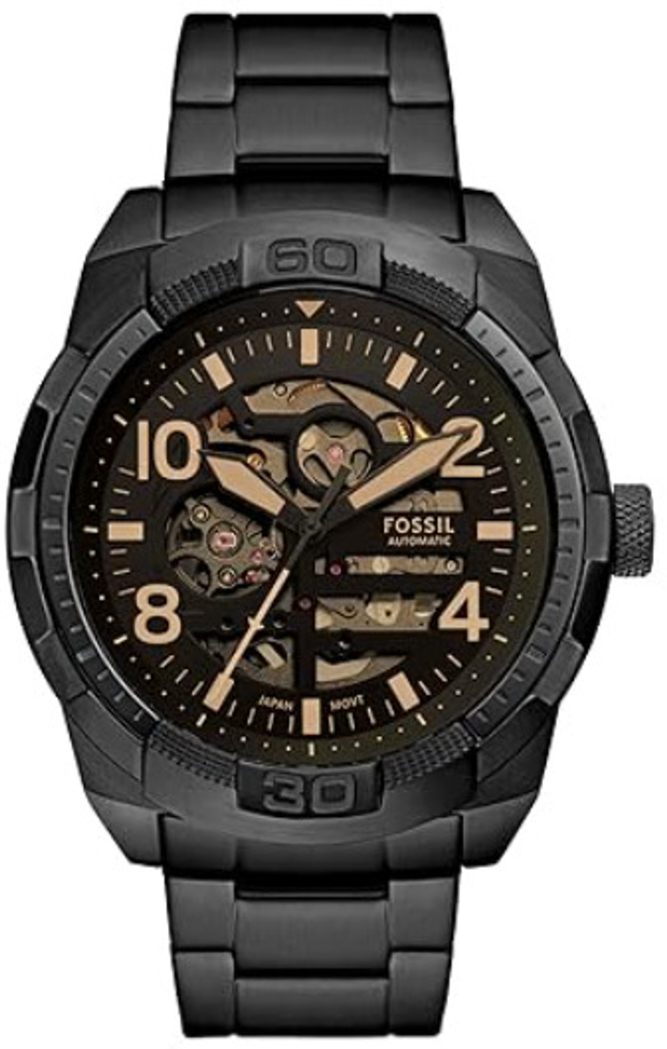 Image of Varsha Nano Glass for Fossil Analog White Dial Men's Watch-FS4795 Stainless Steel, Multicolor Strap (Pack of 2)