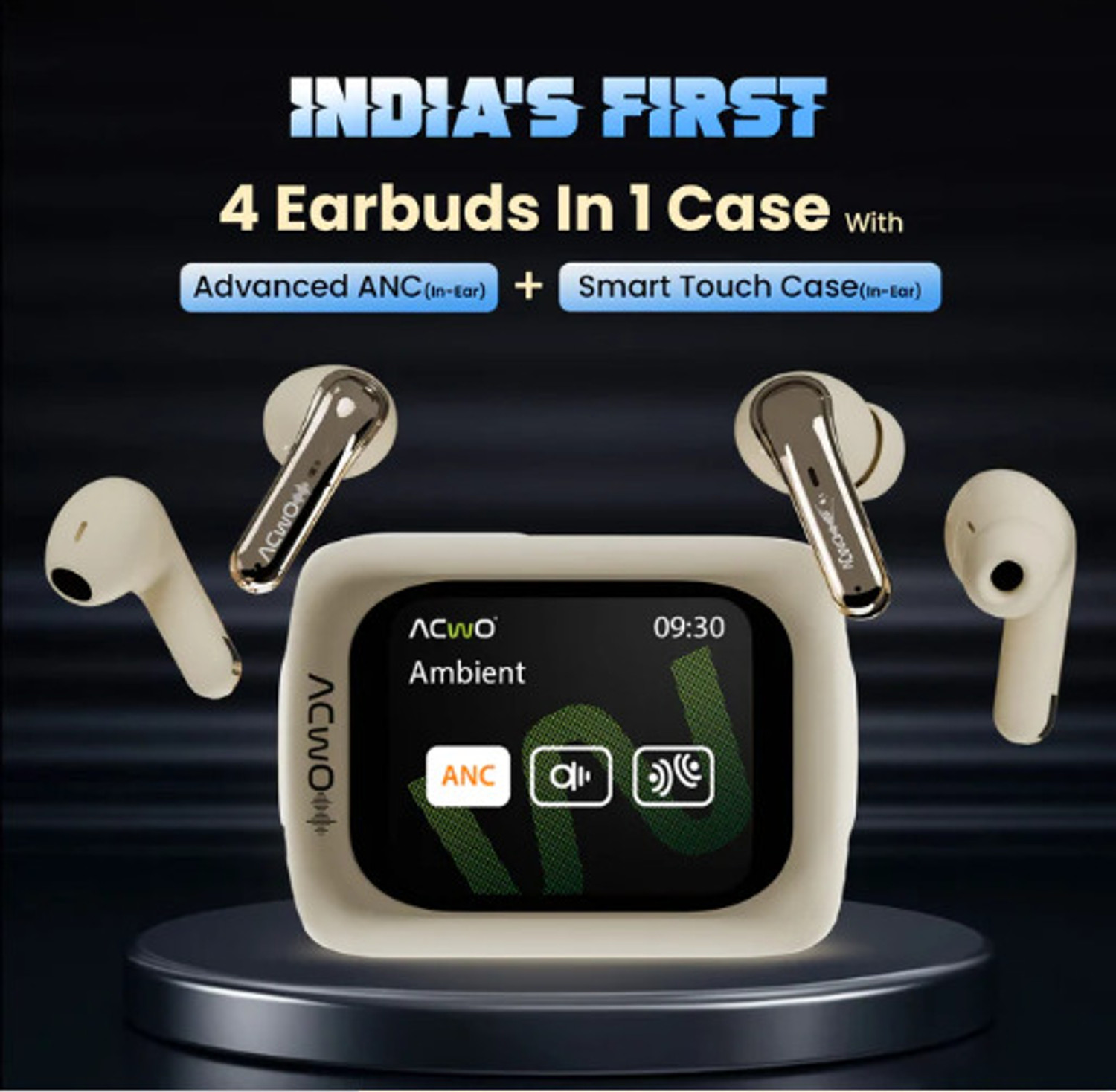 Image of AL ATASH Premium Wireless Bluetooth Earbuds with Long Battery Life, LED Charging Case Bluetooth without Mic Headset (Multicolor, True Wireless)