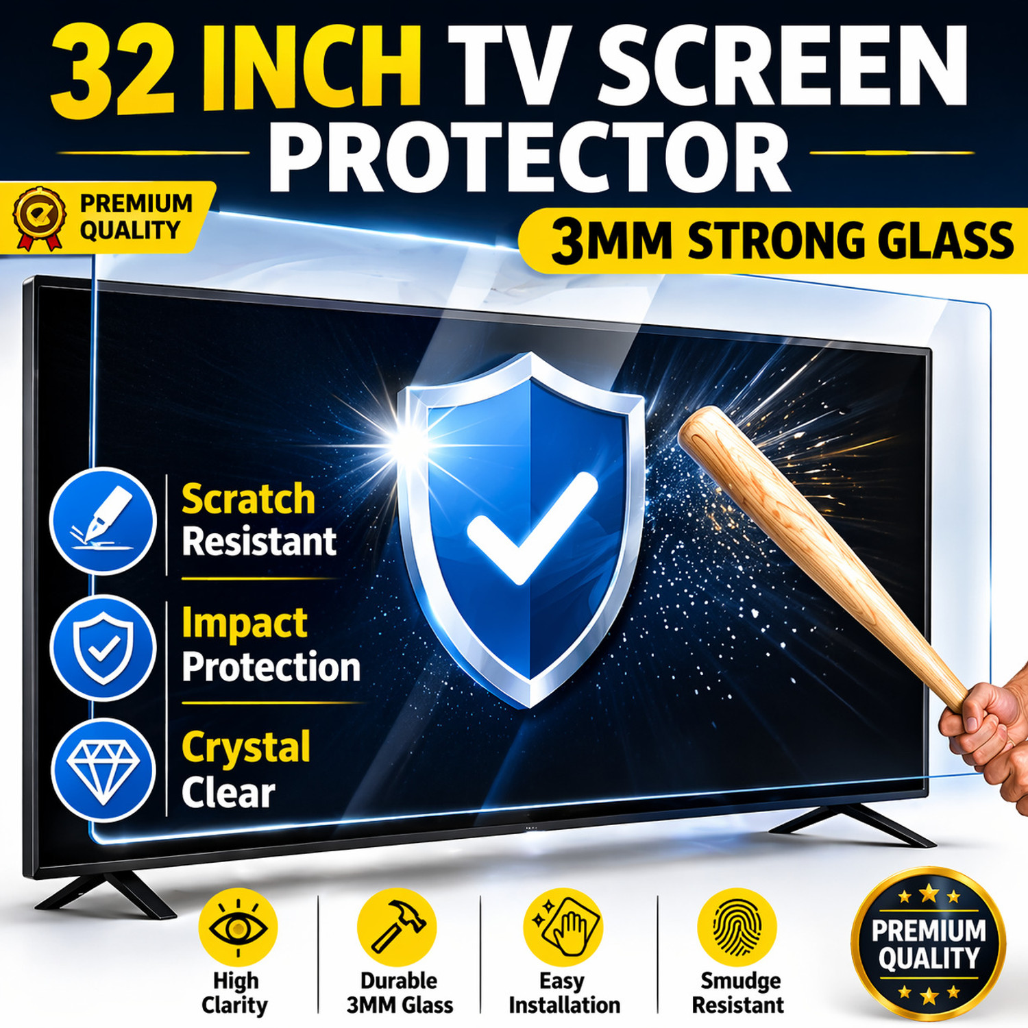Image of ACUVIZON Screen Guard for LED TV 32'' (Pack of 1)