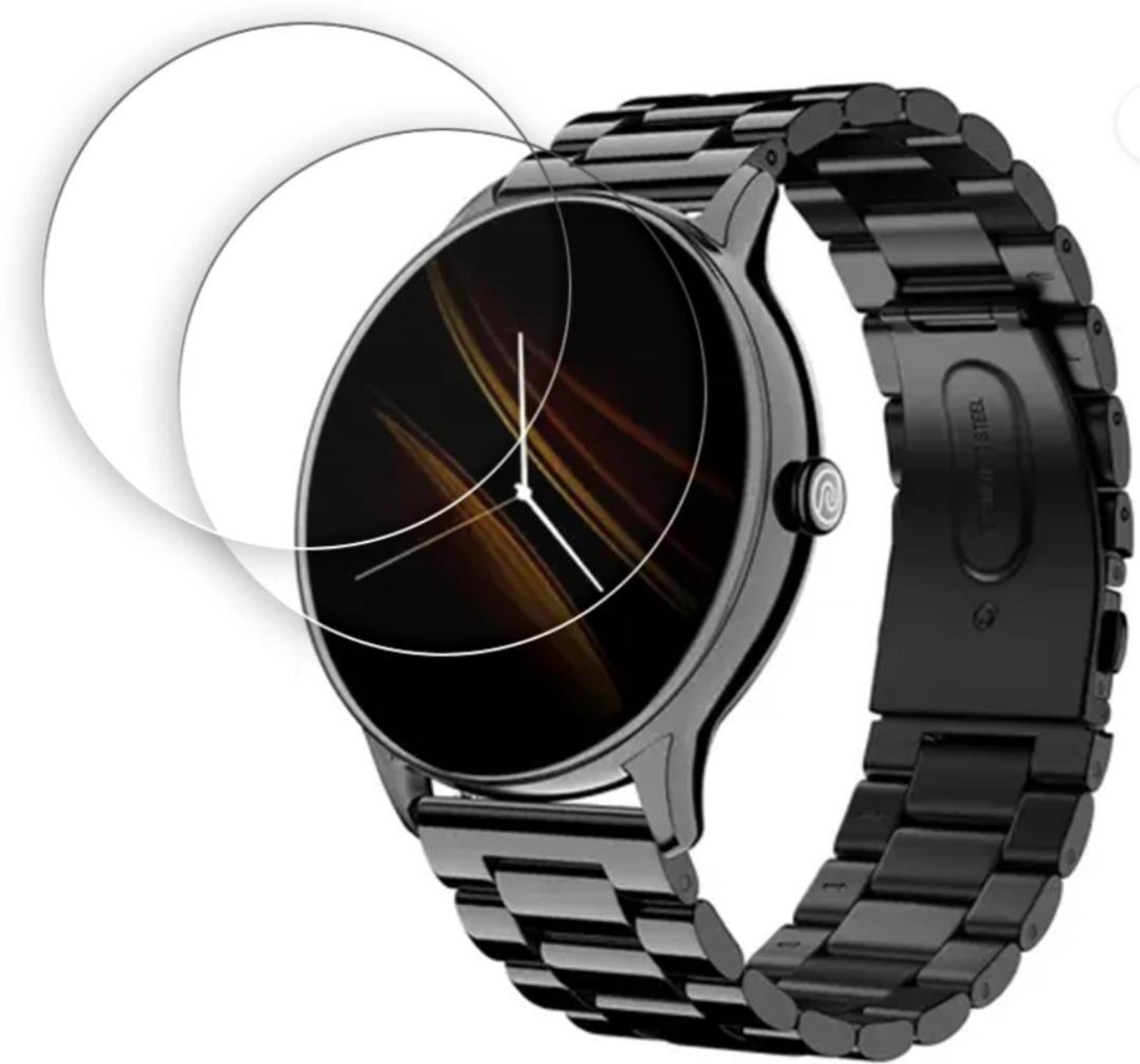 Image of Gangtok Hub Nano Glass for SKMEI Men's Digital Sports Watch, LED Square Large Face Analog Quartz Wrist Watch with Multi-Time Zone Waterproof Stopwatch - 1258 (Pack of 1)