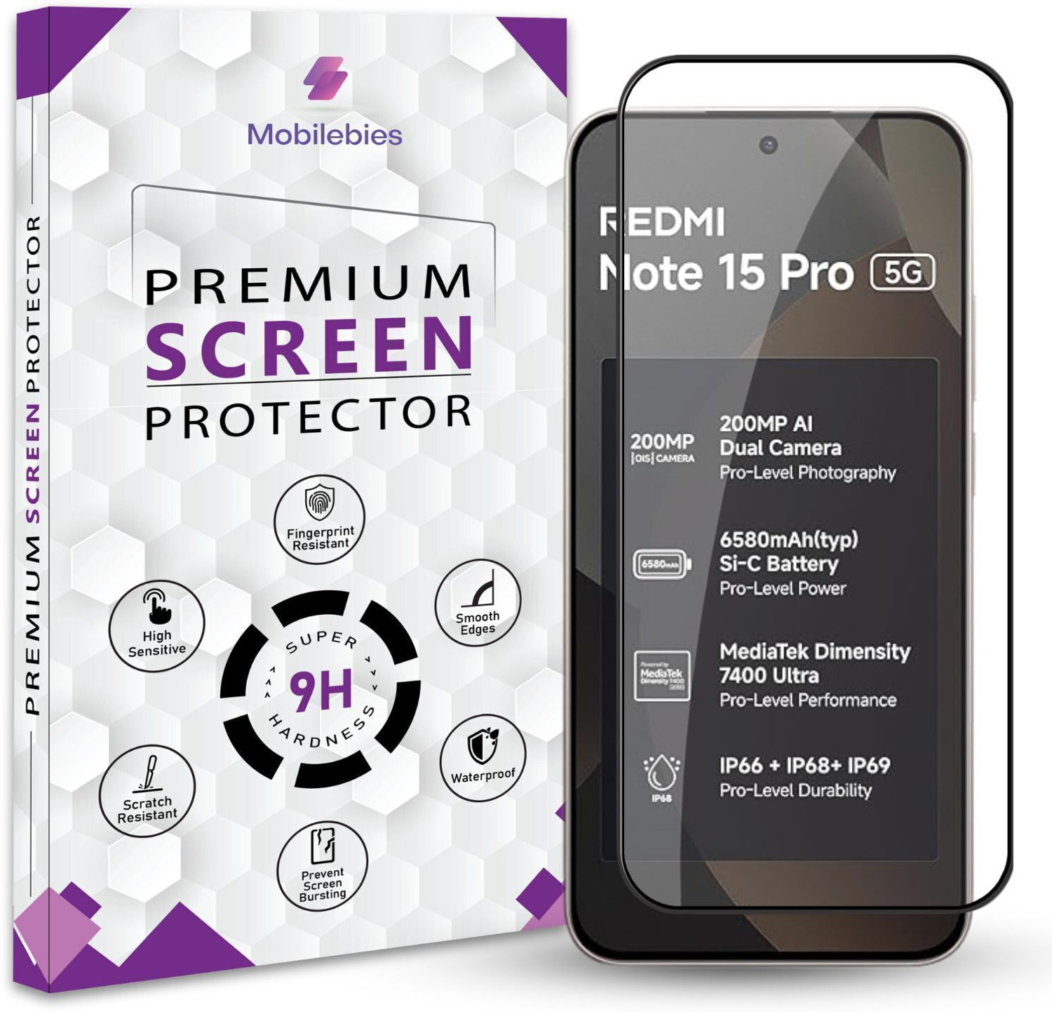 Image of SAIFIANDSONS Tempered Glass Guard for 29ER-Dji MINI 5 PRO-P-1] 9H Screen Protector Guard |Full Screen Coverage (Pack of 1)
