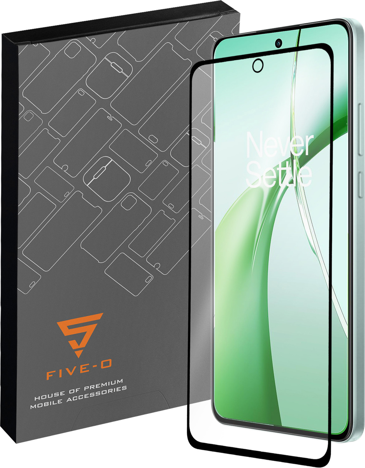 Image of FIVE-O Tempered Glass Guard for OnePlus Nord 4 (Pack of 2)