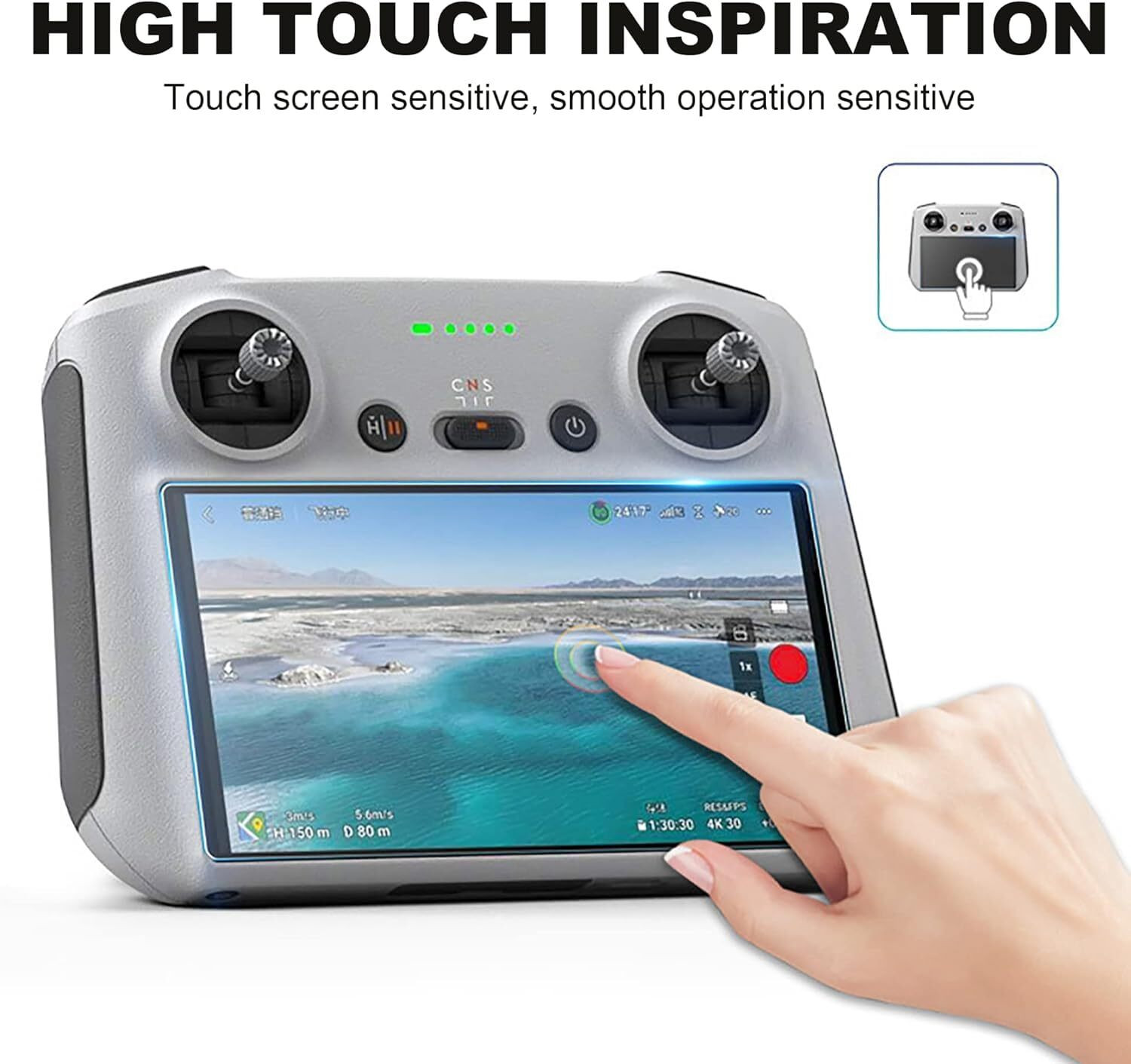 Image of SAIFIANDSONS Tempered Glass Guard for 29ER-Dji MINI 5 PRO-P-1] 9H Screen Protector Guard |Full Screen Coverage (Pack of 1)
