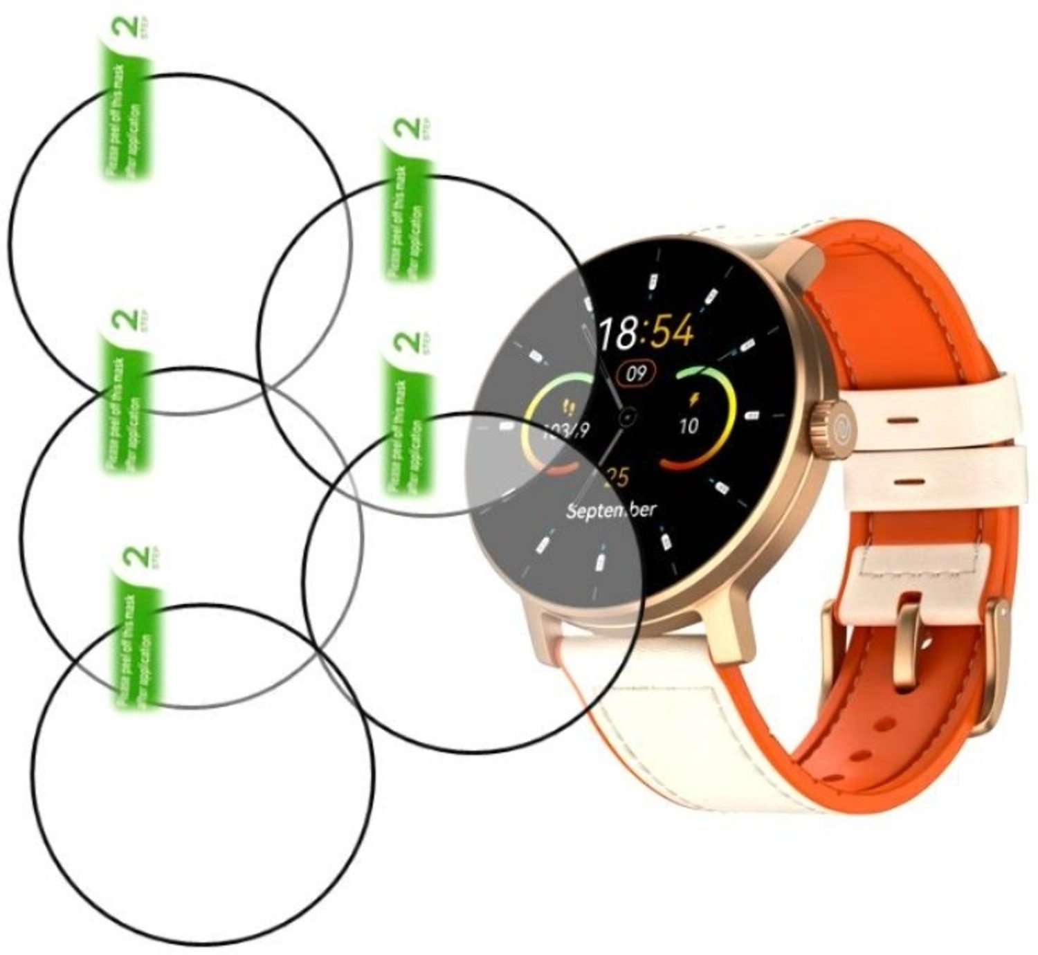 Image of Kundan True Traders Screen Guard for Samsung Galaxy Watch Active2 SMARTWATCH SCREEN GUARD (Pack of 1)