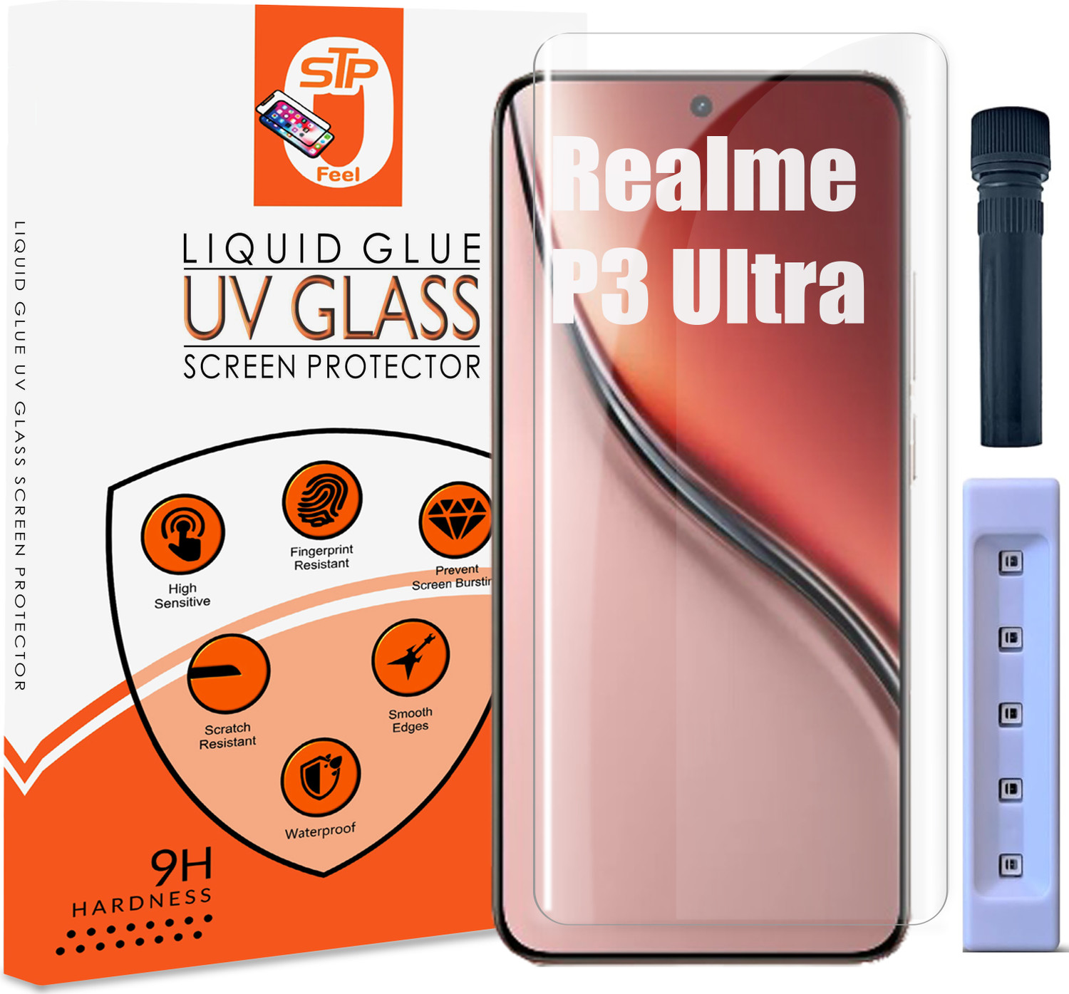 Image of Urban Shield Edge To Edge Tempered Glass for Realme P3 Ultra (Pack of 1)