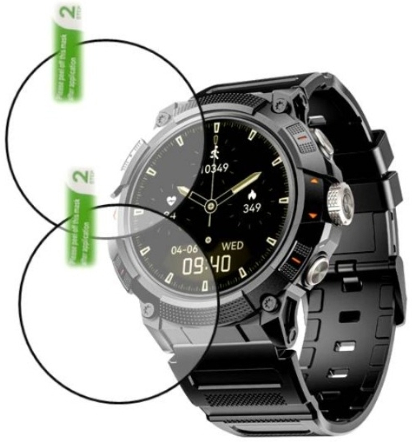 Image of Kundan True Traders Screen Guard for Samsung Galaxy Watch Active2 SMARTWATCH SCREEN GUARD (Pack of 1)