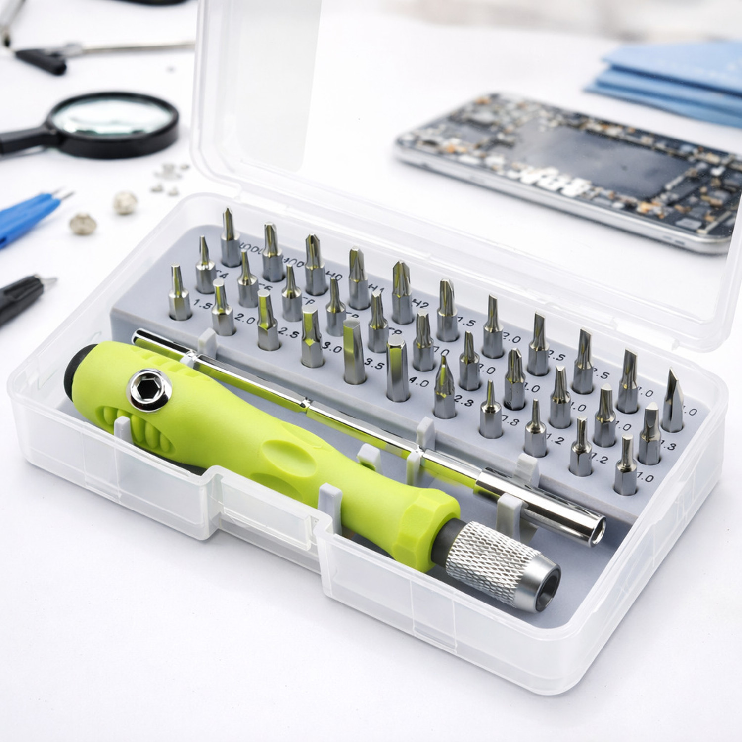Image of SJ ENTERPRISE 47 Pcs Electric Screwdriver Precision Screwdriver Set (Pack of 1)