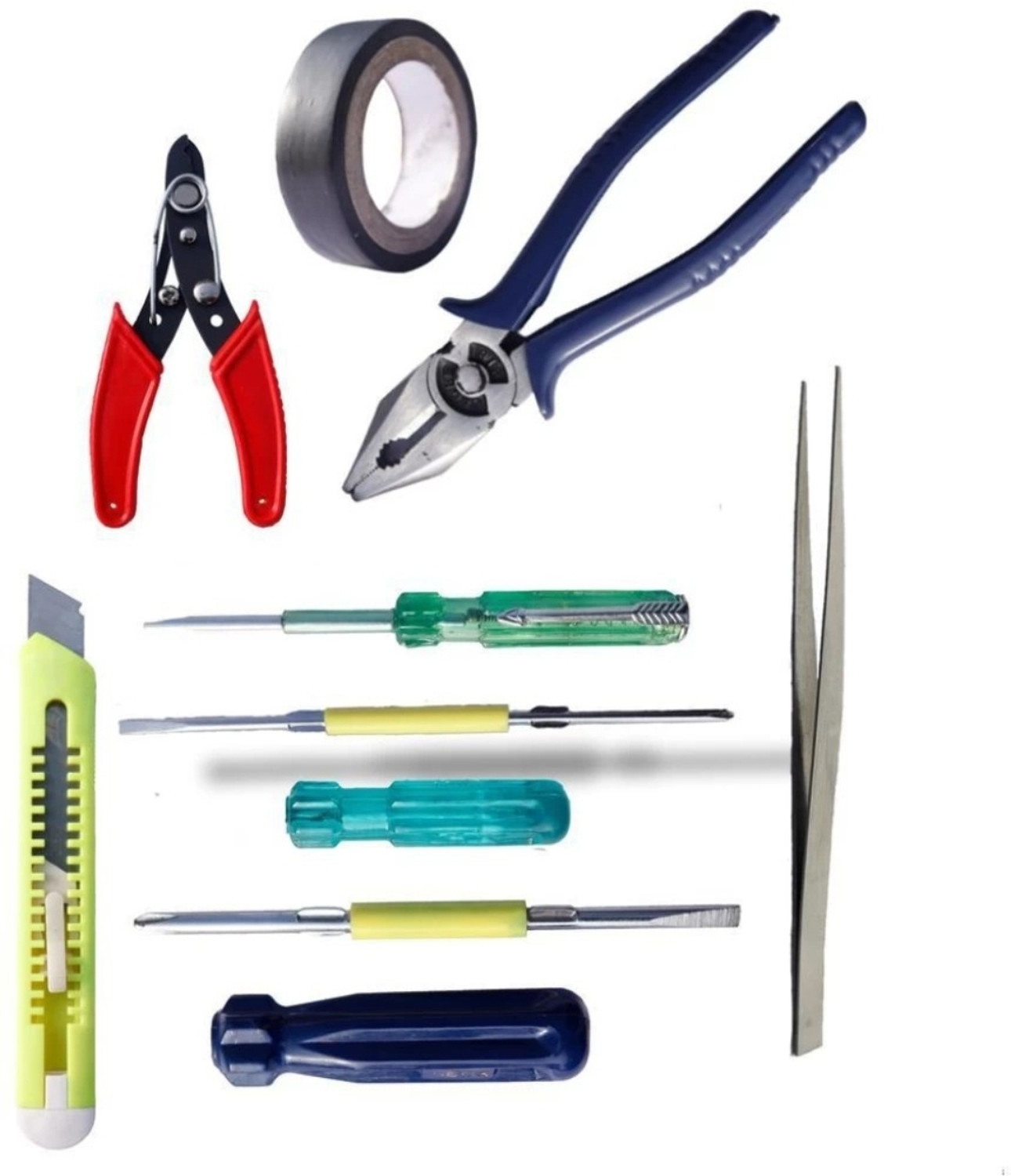 Image of Kshivi MULTIUSE REPAIR TOOL | 8IN1 SCREWDRIVER WITH 8INCH COMBINATION PLIER Combination Screwdriver (Pack of 9)
