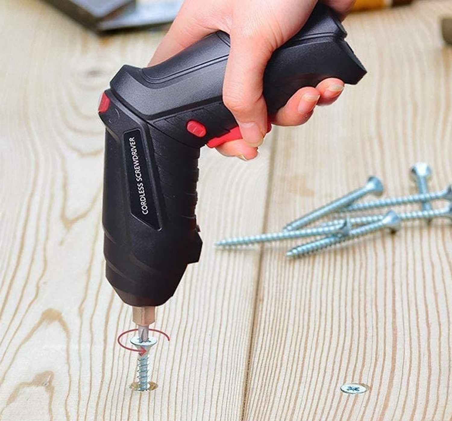Image of RVEnterprise 47 in 1 Electric Screwdriver USB rechargeable mini Cordless Drill Screwdriver Precision Screwdriver Set (Pack of 1)