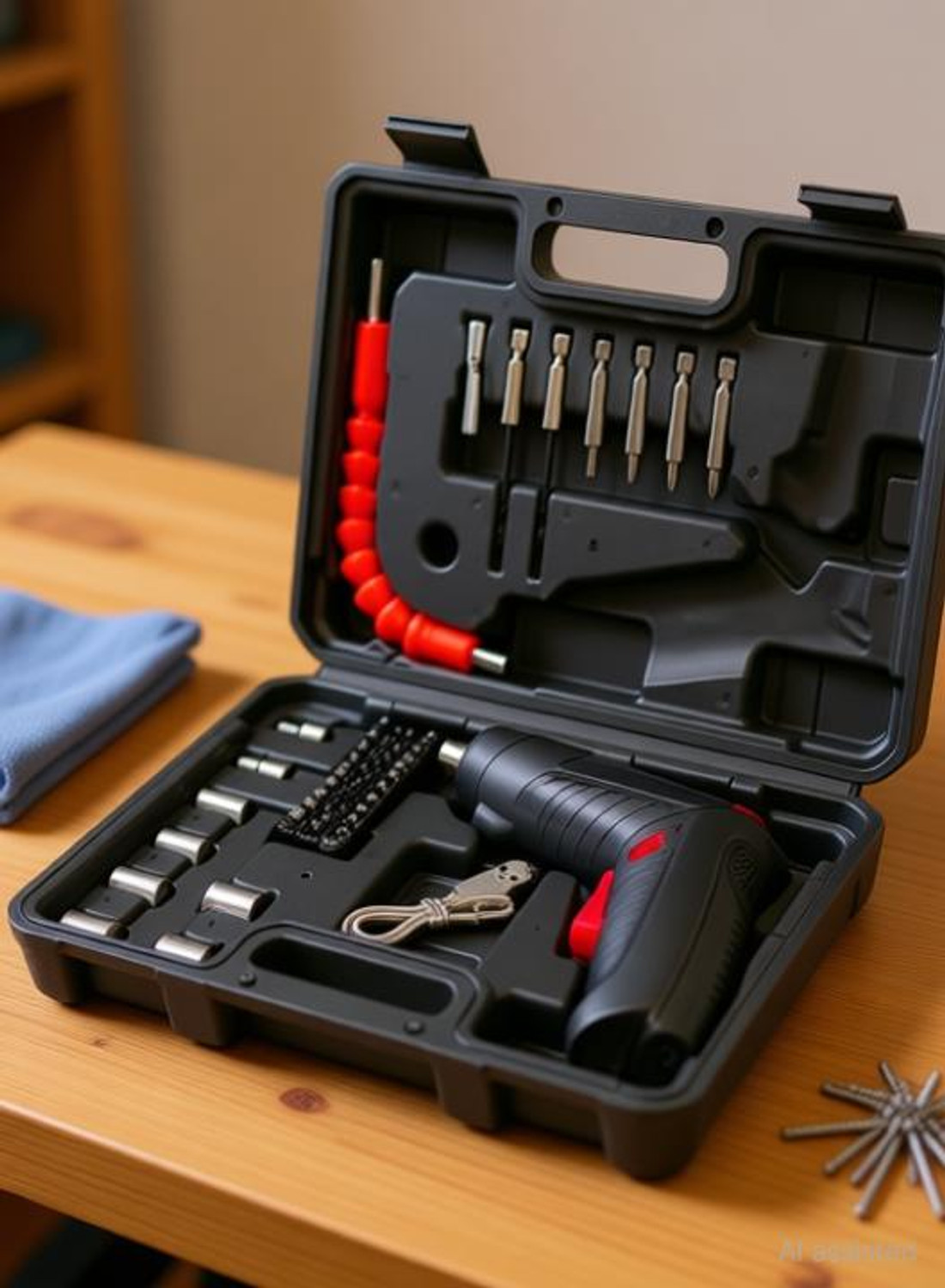 Image of RVEnterprise 47 in 1 Electric Screwdriver USB rechargeable mini Cordless Drill Screwdriver Precision Screwdriver Set (Pack of 1)
