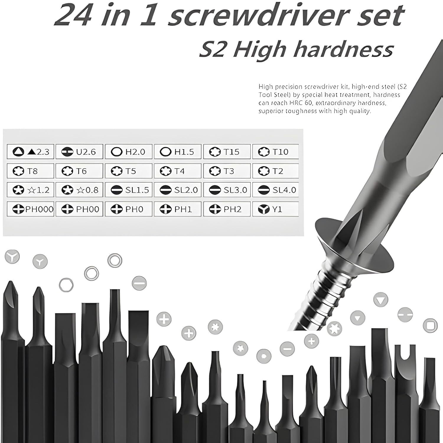 Image of KEFNCLE Screwdriver Tool Set Kit Mobile Repair Precision Screwdriver Set (Pack of 25)