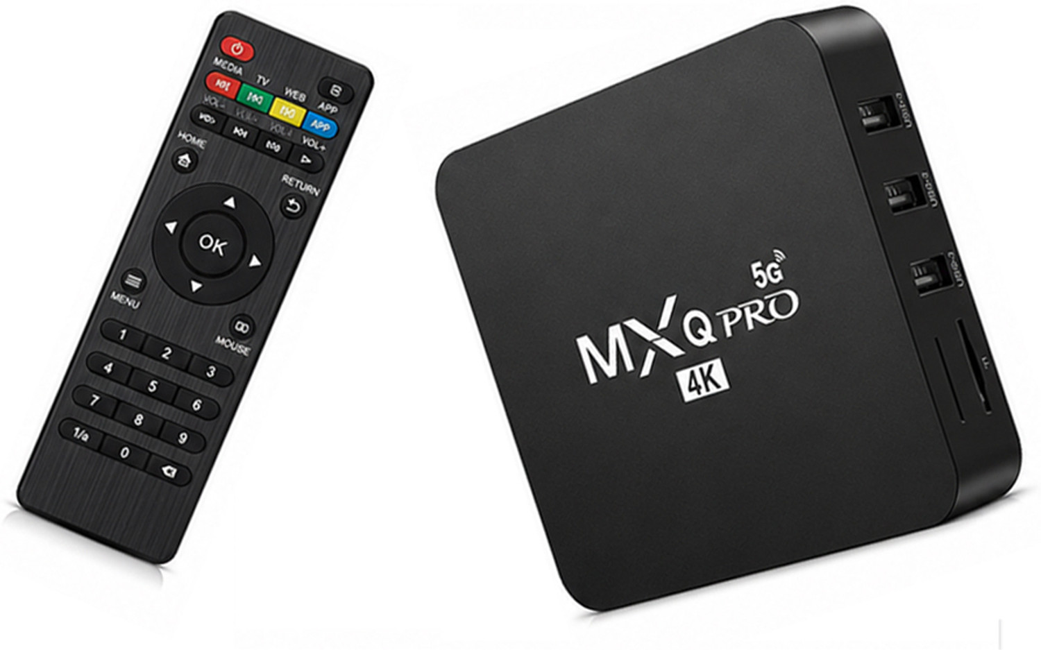 VK MART Wi-Fi Android 11.1 MXQ Pro 4K Smart TV Box 2GB - Image 1