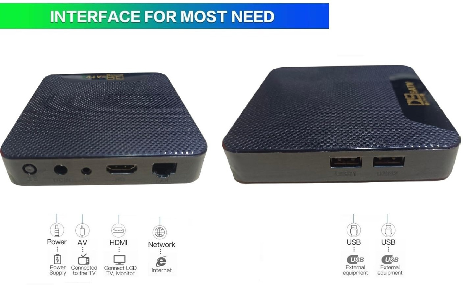 Image of MVC ENTERPRISE 4K set top 4 Media Streaming Device (Black)