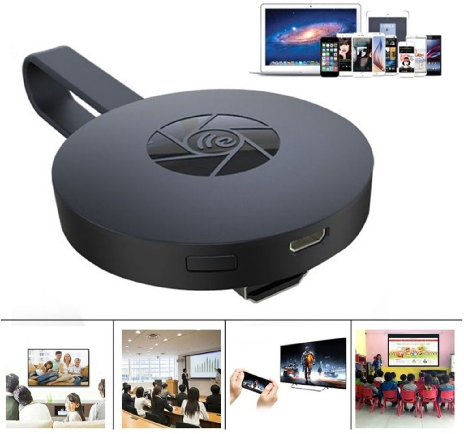 Image of ENMORA khromekast Media Streaming Device Media Device (Black)cdg27 Media Streaming Device (Black)
