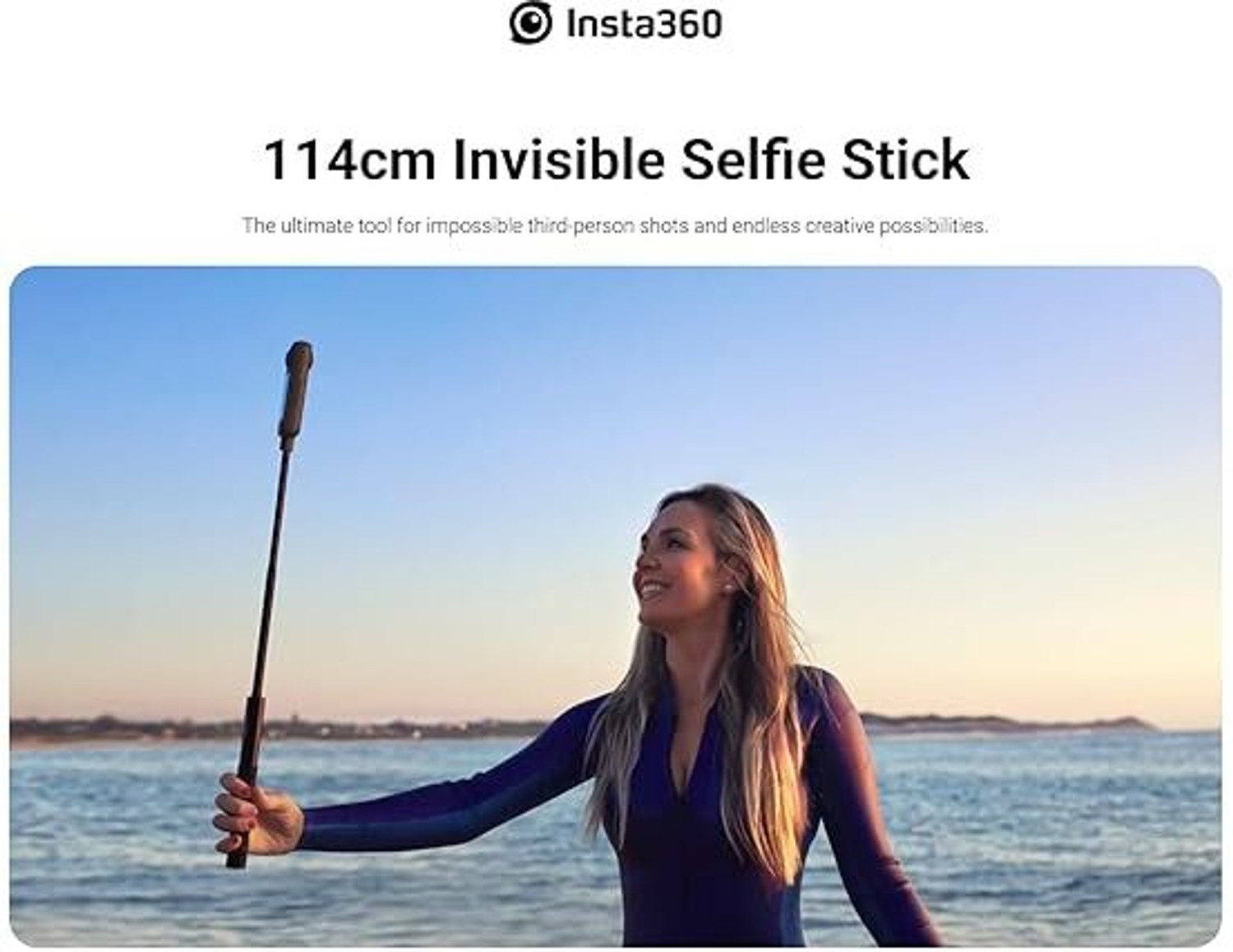 Image of LUCKY GADGTES LUCKY GADGETS INSTA 360 Bluetooth Selfie Stick (Black)