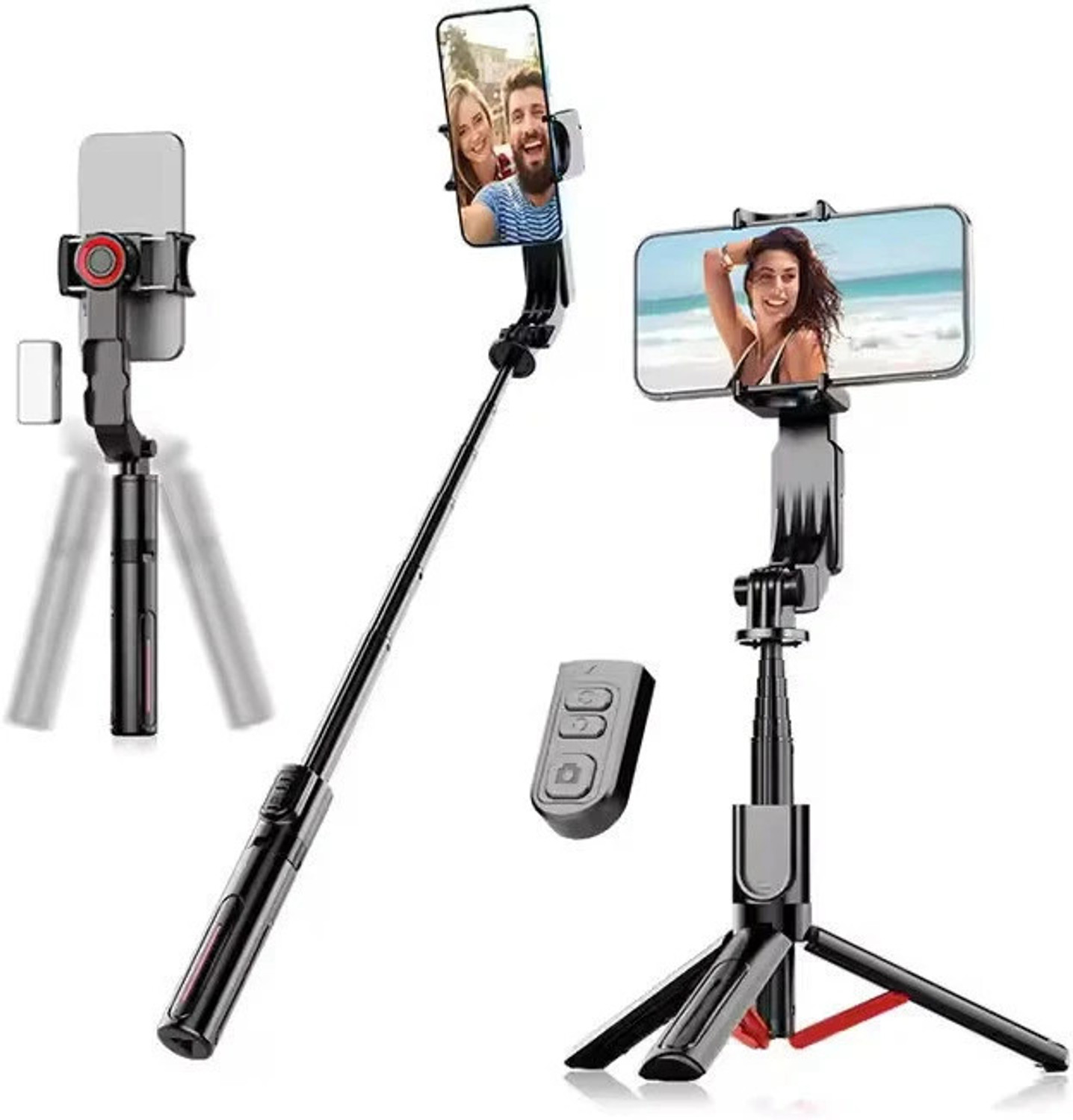 Image of LUCKY GADGTES LUCKY GADGETS INSTA 360 Bluetooth Selfie Stick (Black)