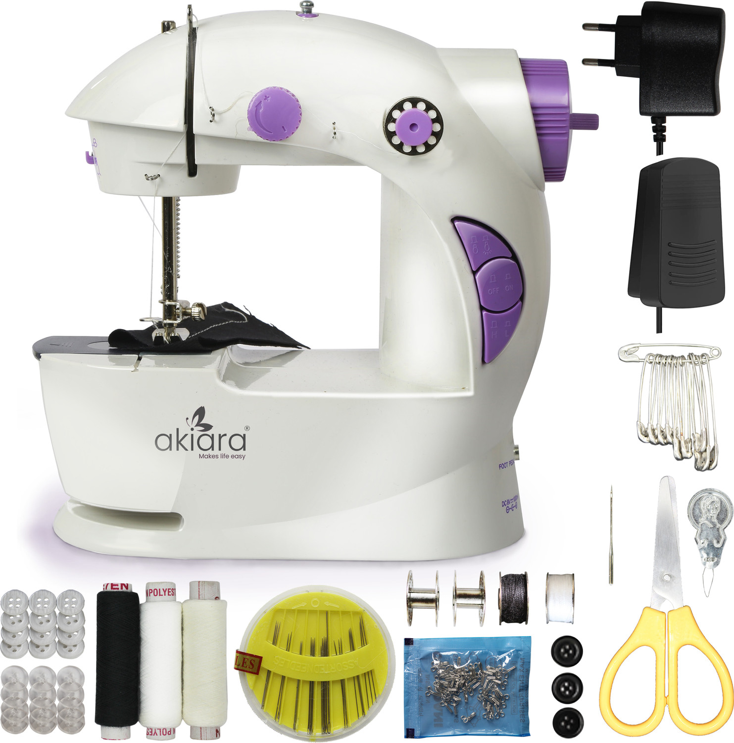 Image of SINGER Utsav Composite SPM 850 Manual Sewing Machine 1 built-in stitches 850 SPM 1 Warranty Black
