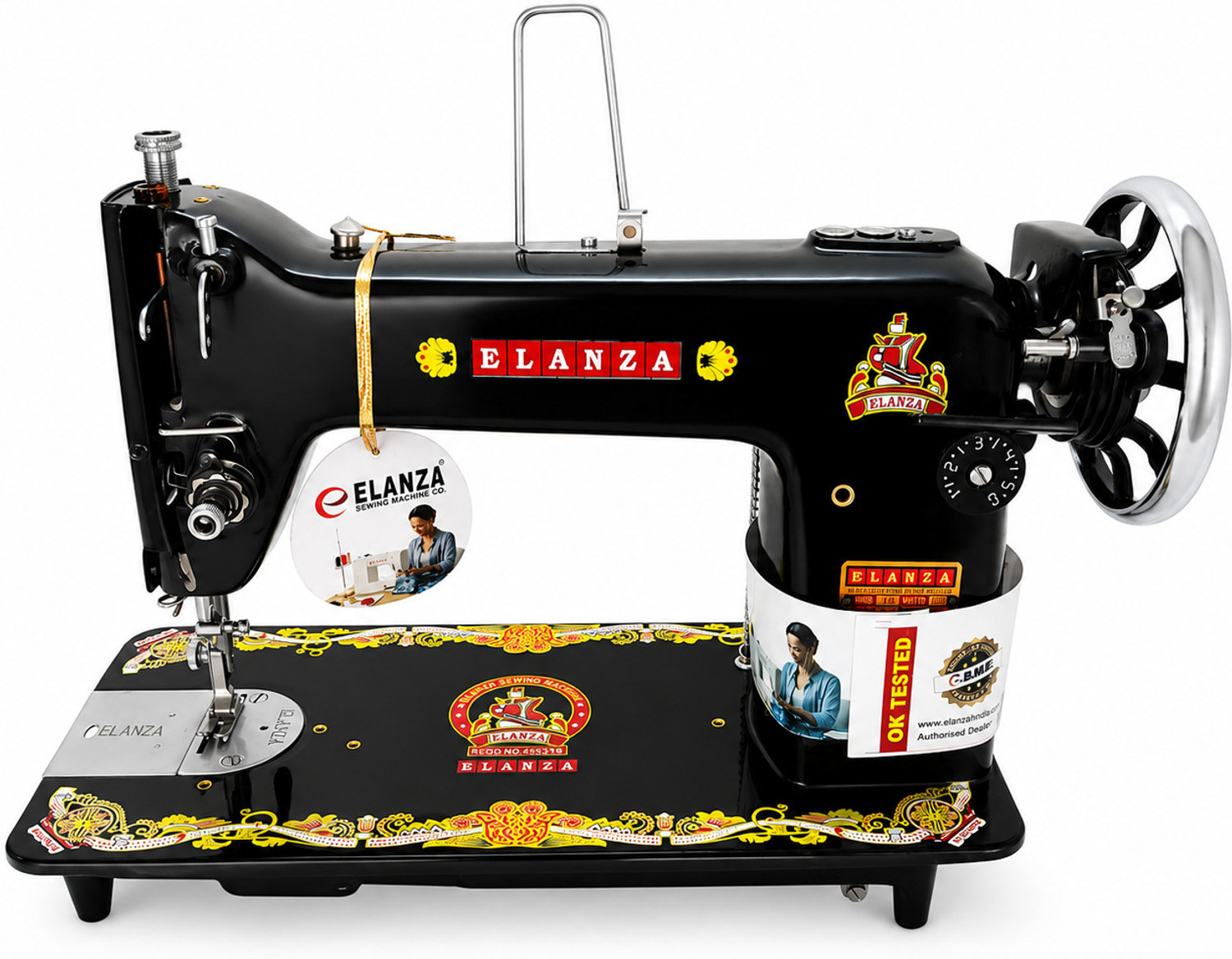 Image of SINGER Utsav Composite SPM 850 Manual Sewing Machine 1 built-in stitches 850 SPM 1 Warranty Black