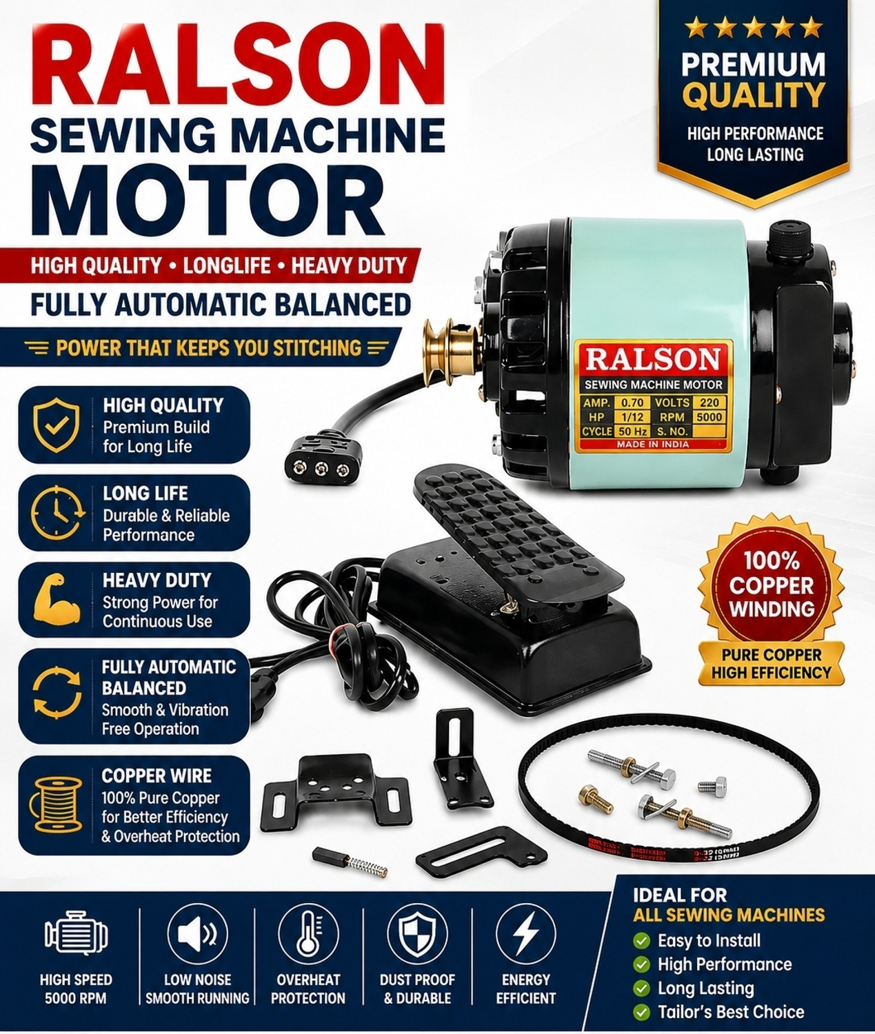 Image of SINGER 4423 Heavy duty Embroidery Sewing Machine 97 built-in stitches 800 SPM Gray