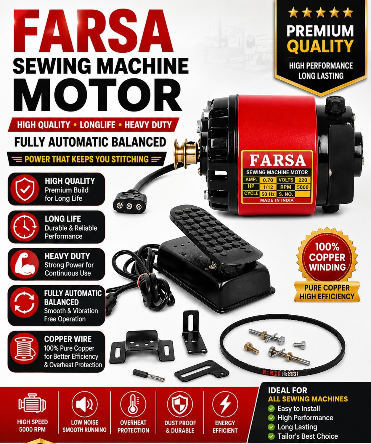 Image of SINGER 4423 Heavy duty Embroidery Sewing Machine 97 built-in stitches 800 SPM Gray