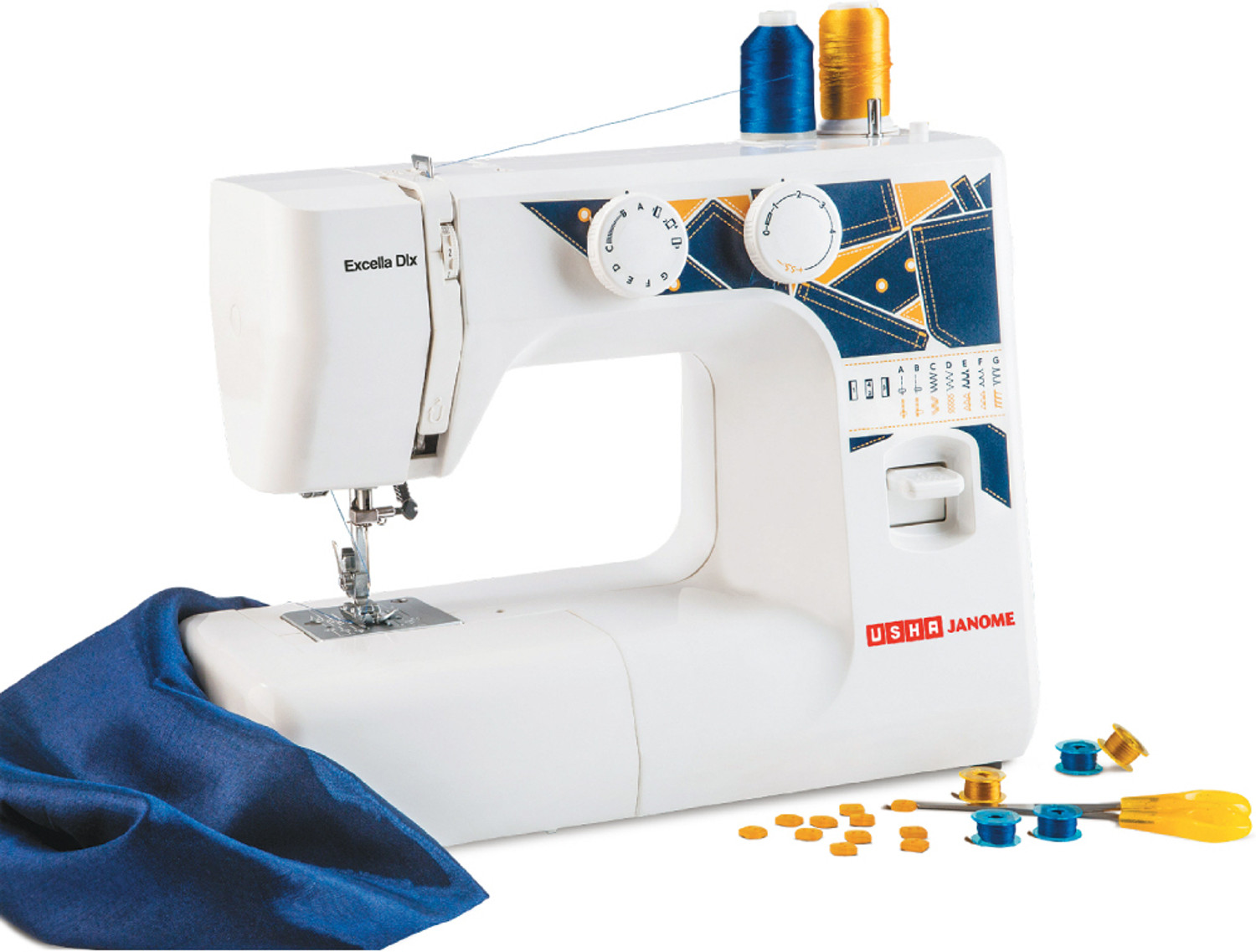 Image of SINGER Utsav Composite SPM 850 Manual Sewing Machine 1 built-in stitches 850 SPM 1 Warranty Black