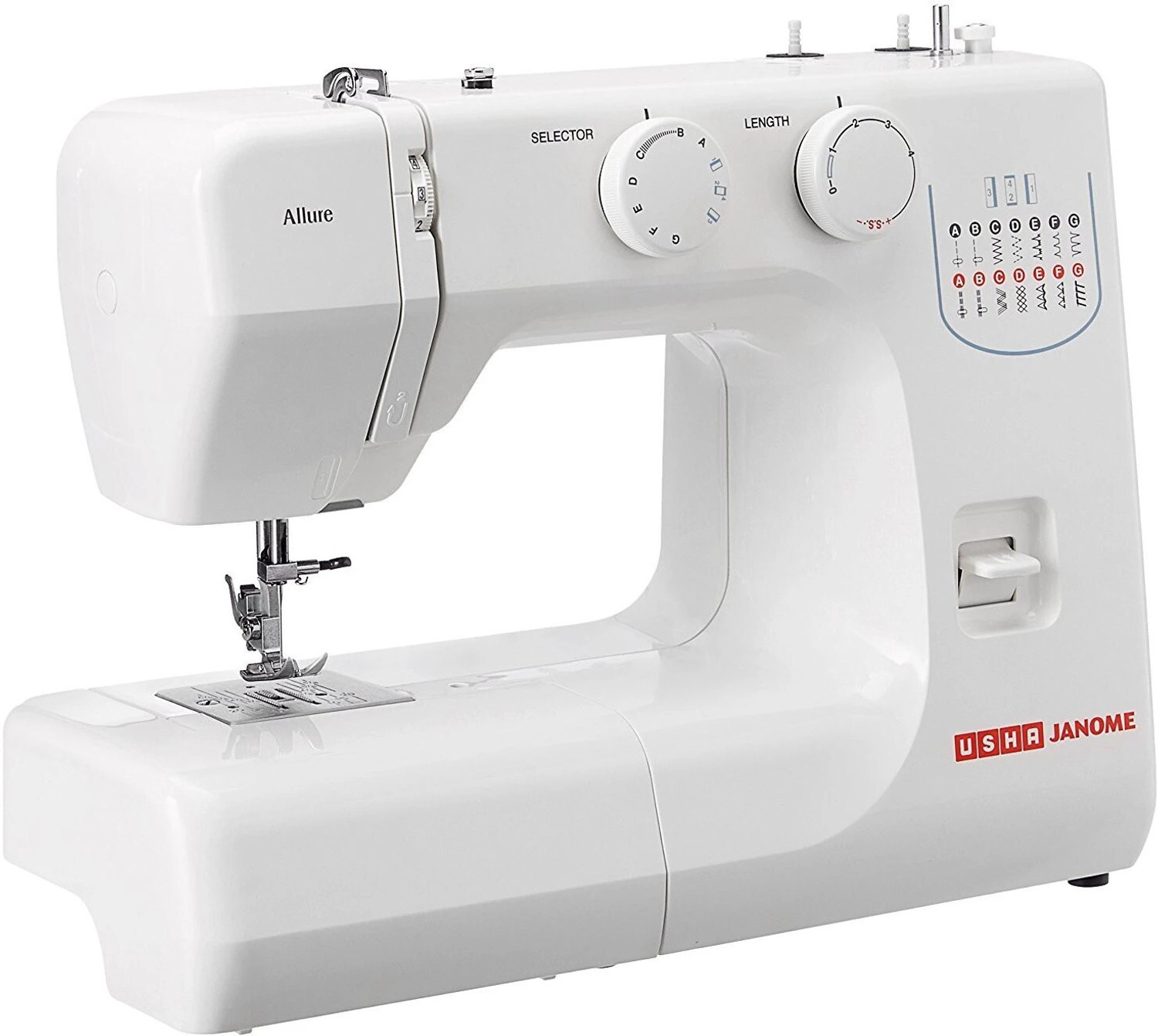 Image of SINGER 4423 Heavy duty Embroidery Sewing Machine 97 built-in stitches 800 SPM Gray