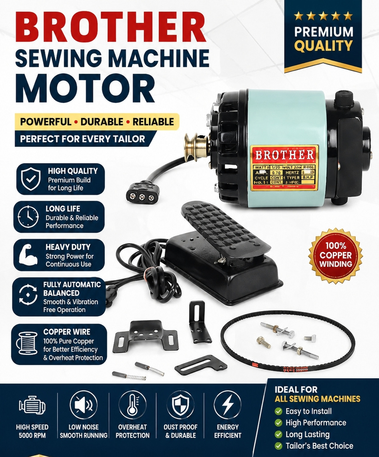 Image of SINGER 4423 Heavy duty Embroidery Sewing Machine 97 built-in stitches 800 SPM Gray