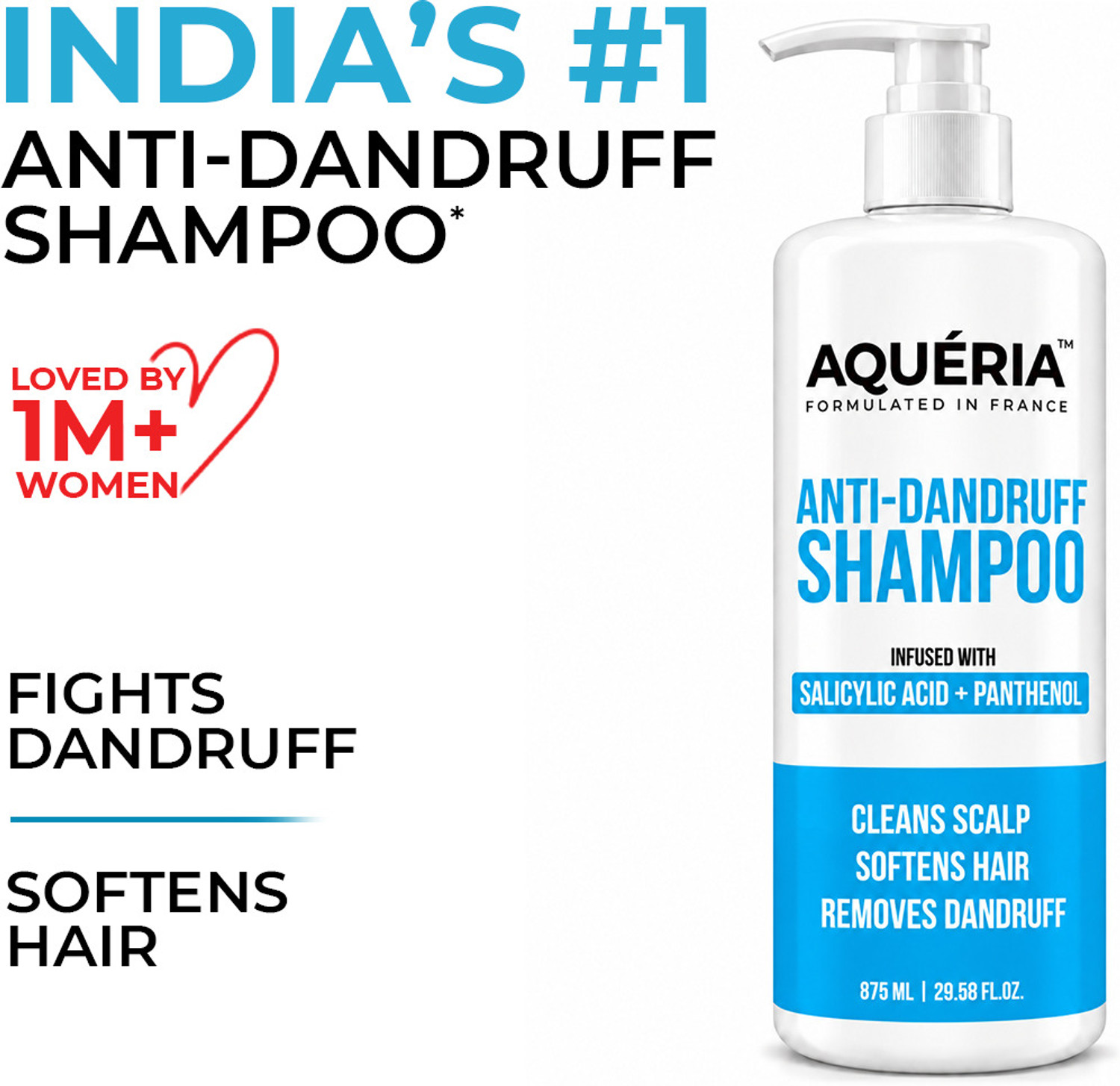 Aqueria Anti-Dandruff Shampoo with Salicylic Acid Helps Control Dandruff - Price in India, Buy Aqueria Anti-Dandruff Shampoo with Salicylic deal on Flipkart