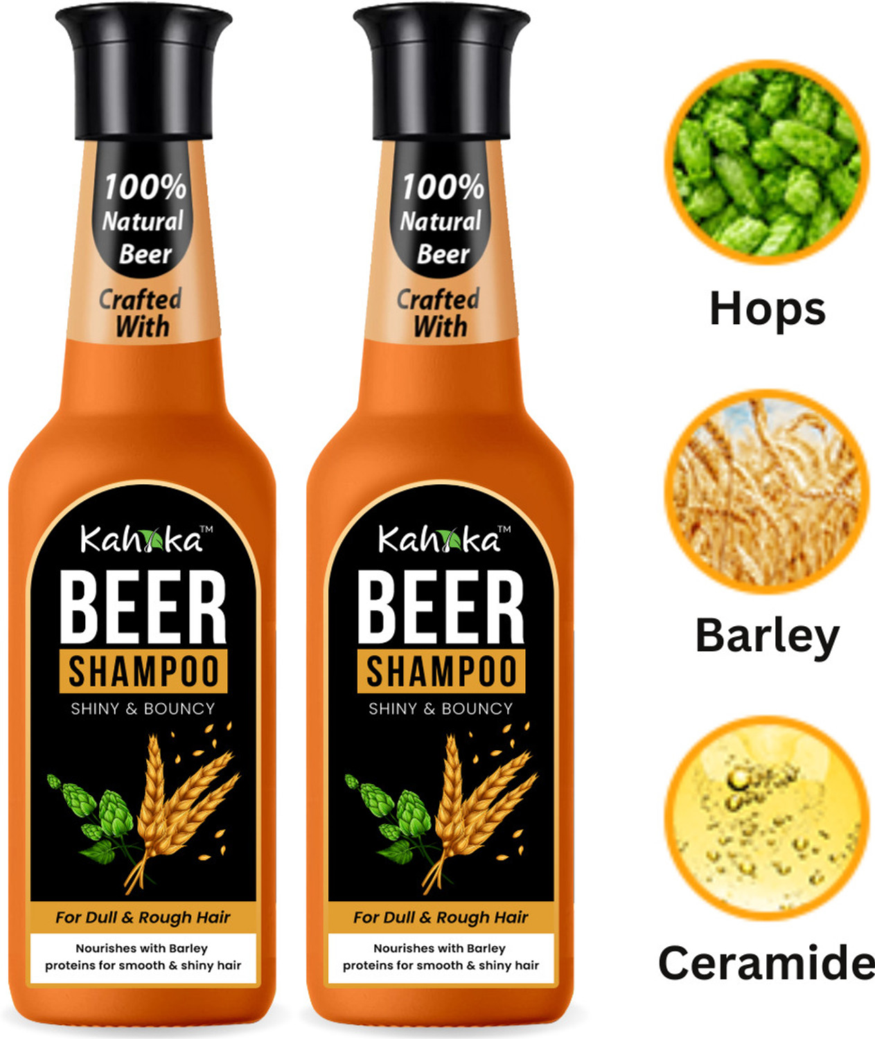 Image of PARK AVENUE Beer Shampoo Shiny & Bouncy (350 ml)