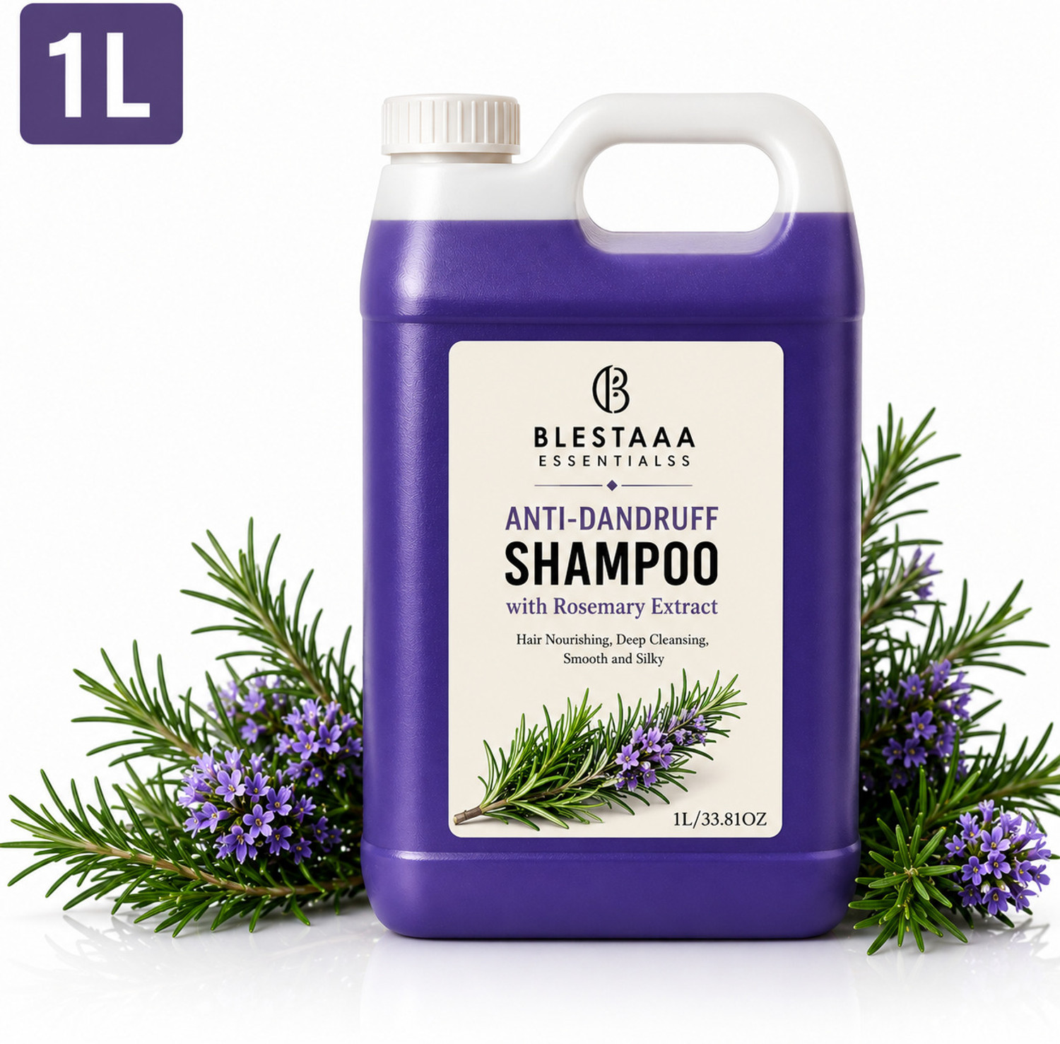 Image of blestaaa essentialss Amla Reetha Shikakai Shampoo for Clean Scalp and Nourished Hair (1 L)