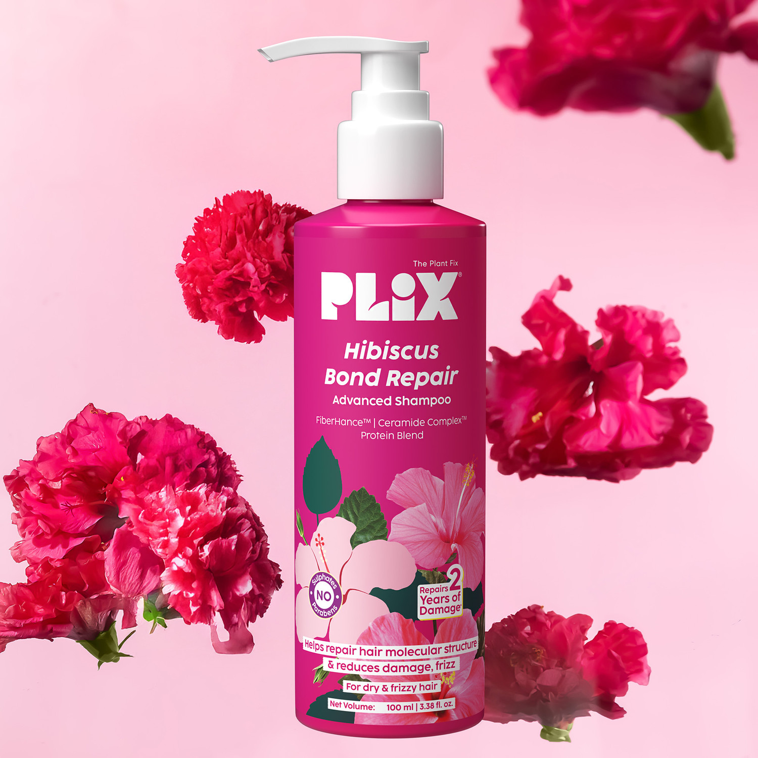 The Plant Fix Plix Hibiscus Bond Repair Shampoo 200ml - Image 5