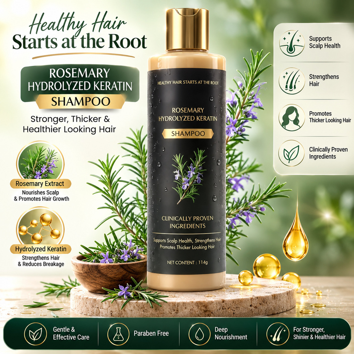 Image of Skin elements Caffeine Shampoo (200 ml)