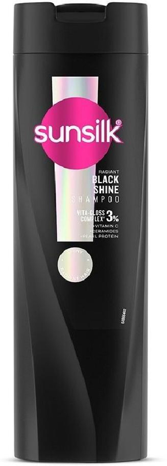 SUNSILK Radiant Black Shine Shampoo 180ml - Image 1