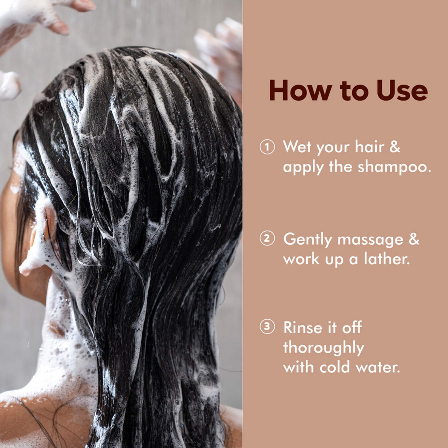 Image of Naturali Strength & Nourish Shampoo with Charcoal & Avocado | Paraben and Sulphate Free (180 ml)