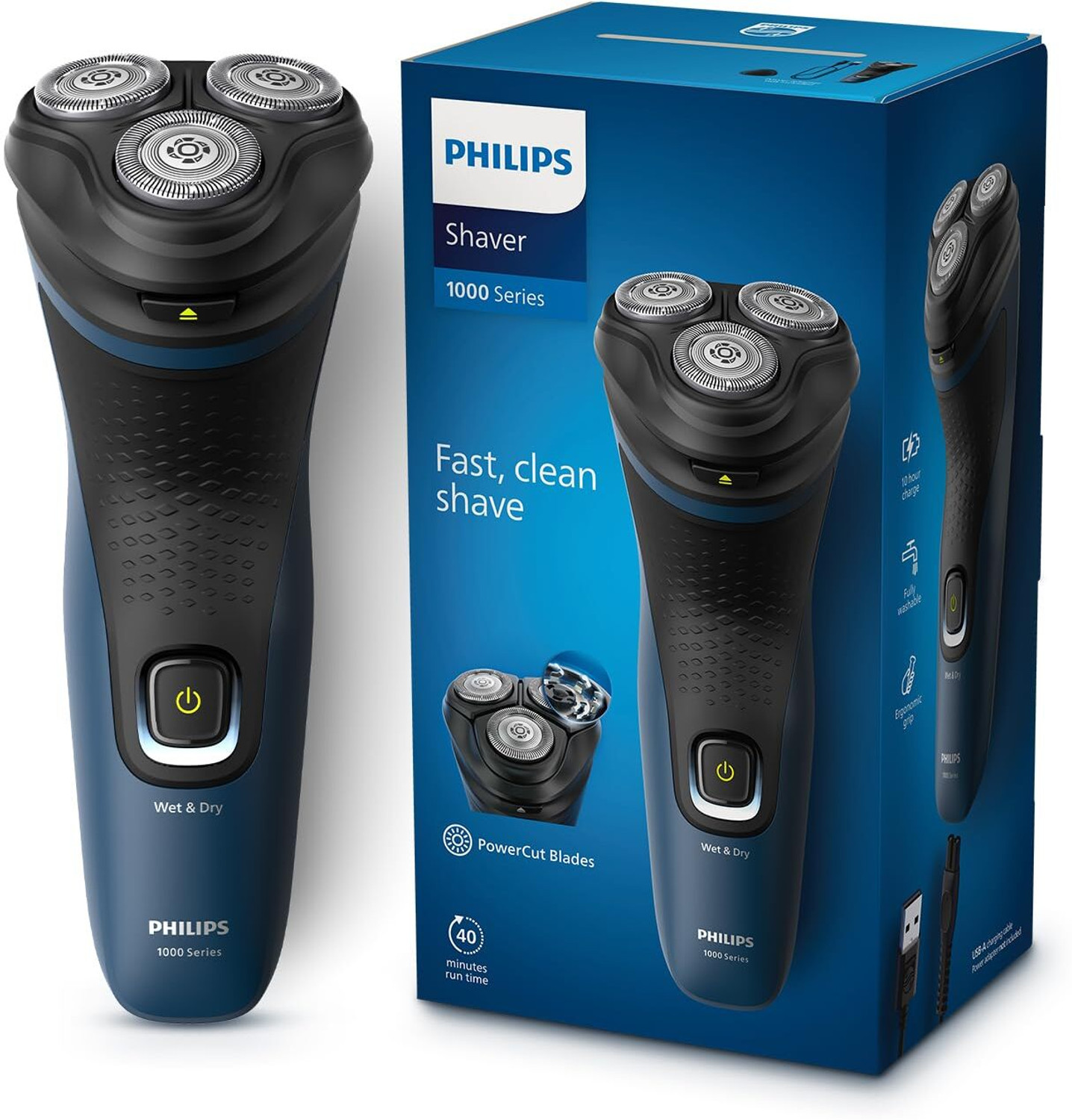 Image of PHILIPS S1151 /03 Shaver For Men Blue Shaver For Men (Blue)