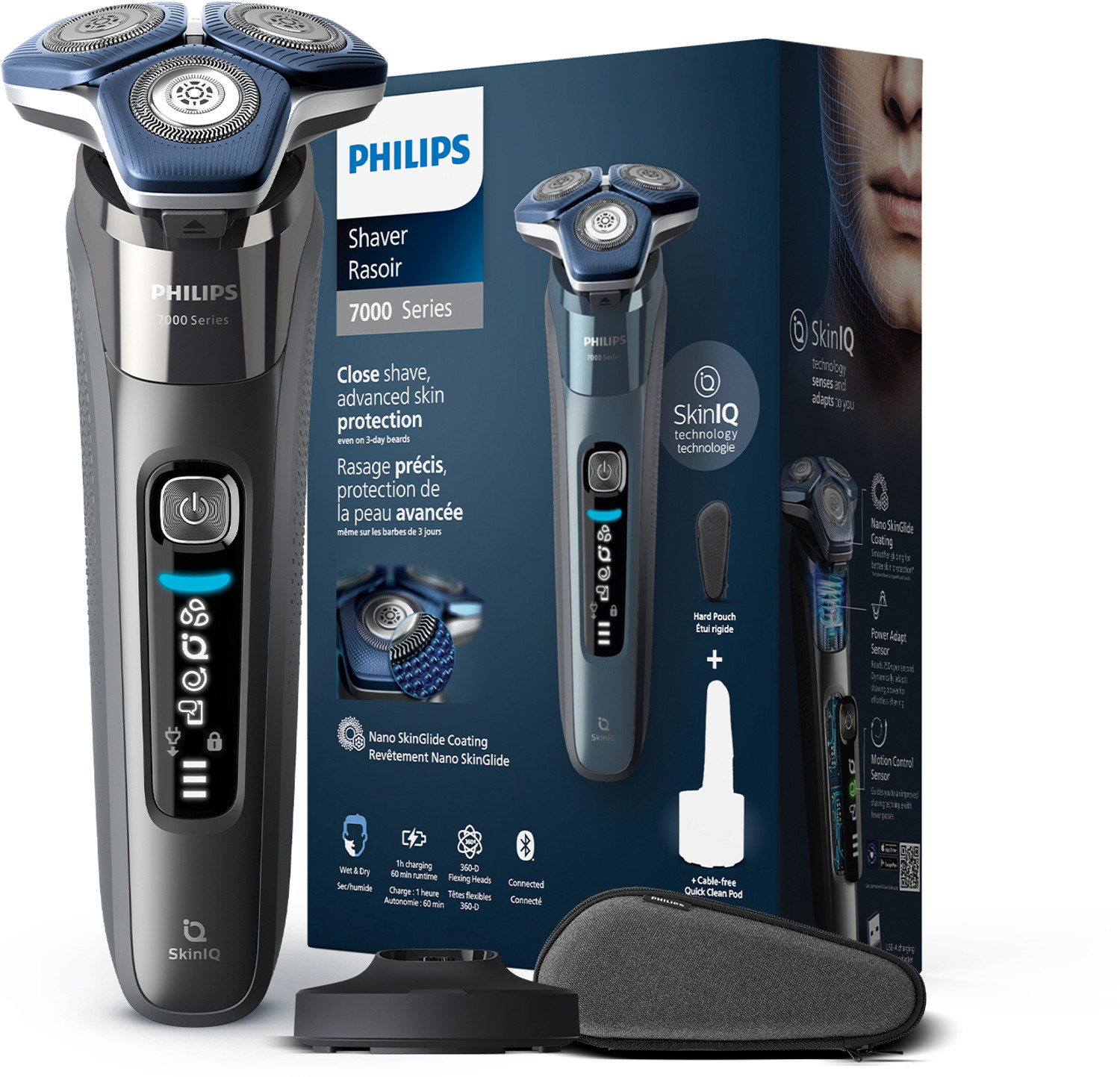 Image of PHILIPS S1151 /03 Shaver For Men Blue Shaver For Men (Blue)