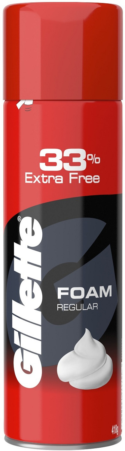 Gillette 33% Extra Classic Regular Pre Shave Foam (418 g) - Image 1