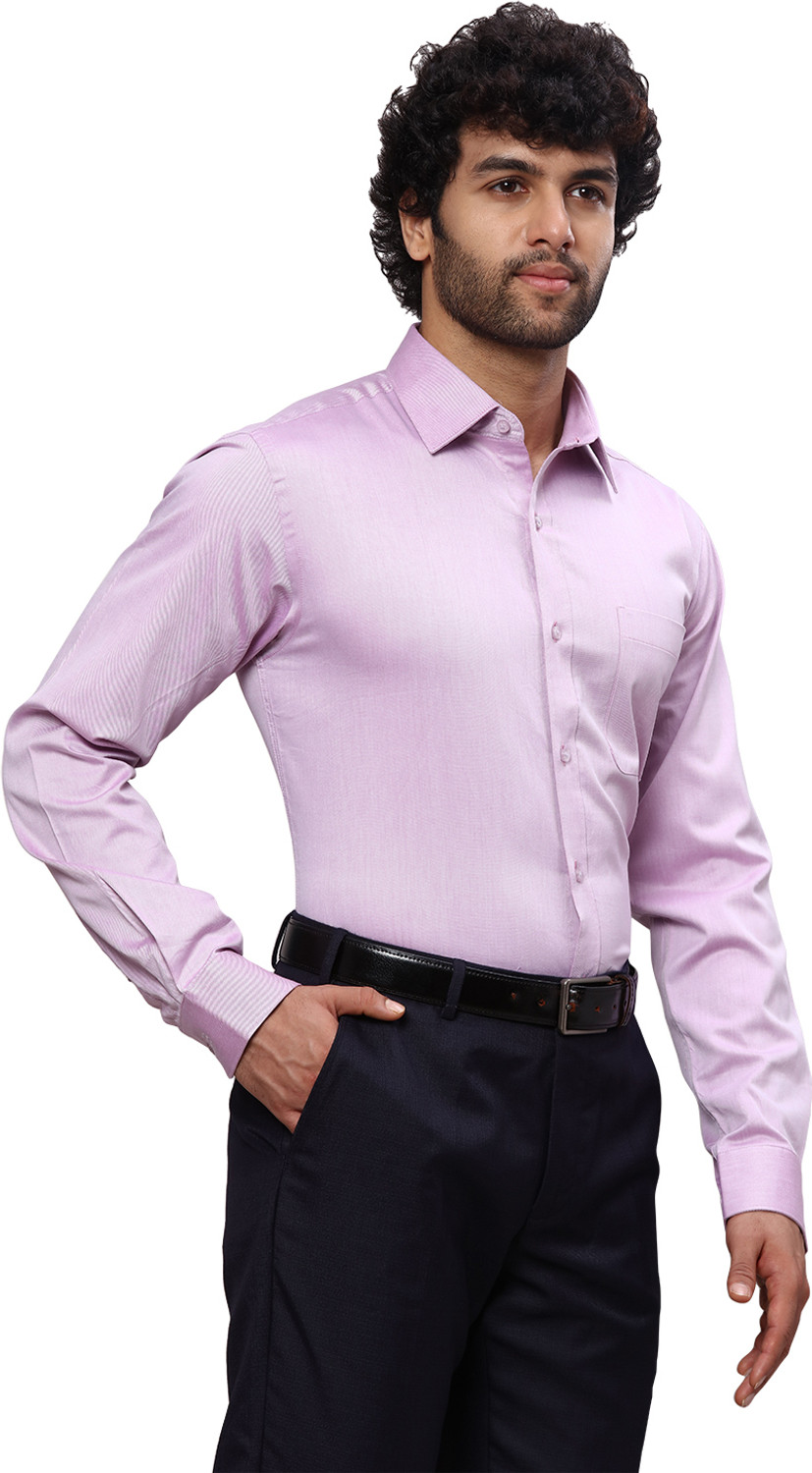 Image of Raymond Men Slim Fit Solid Formal Shirt