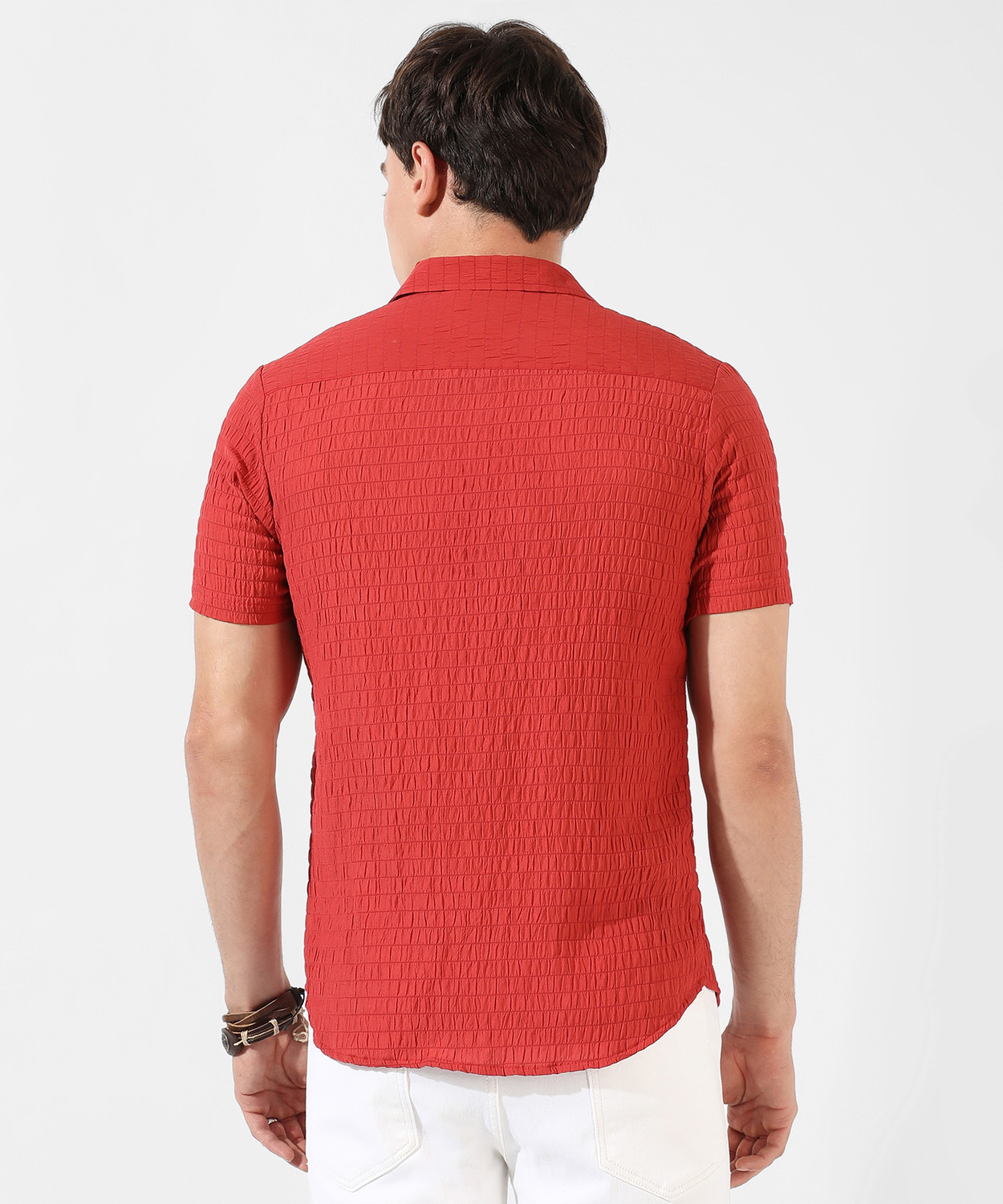 Image of CAMPUS SUTRA Men Regular Fit Printed Spread Collar Casual Shirt