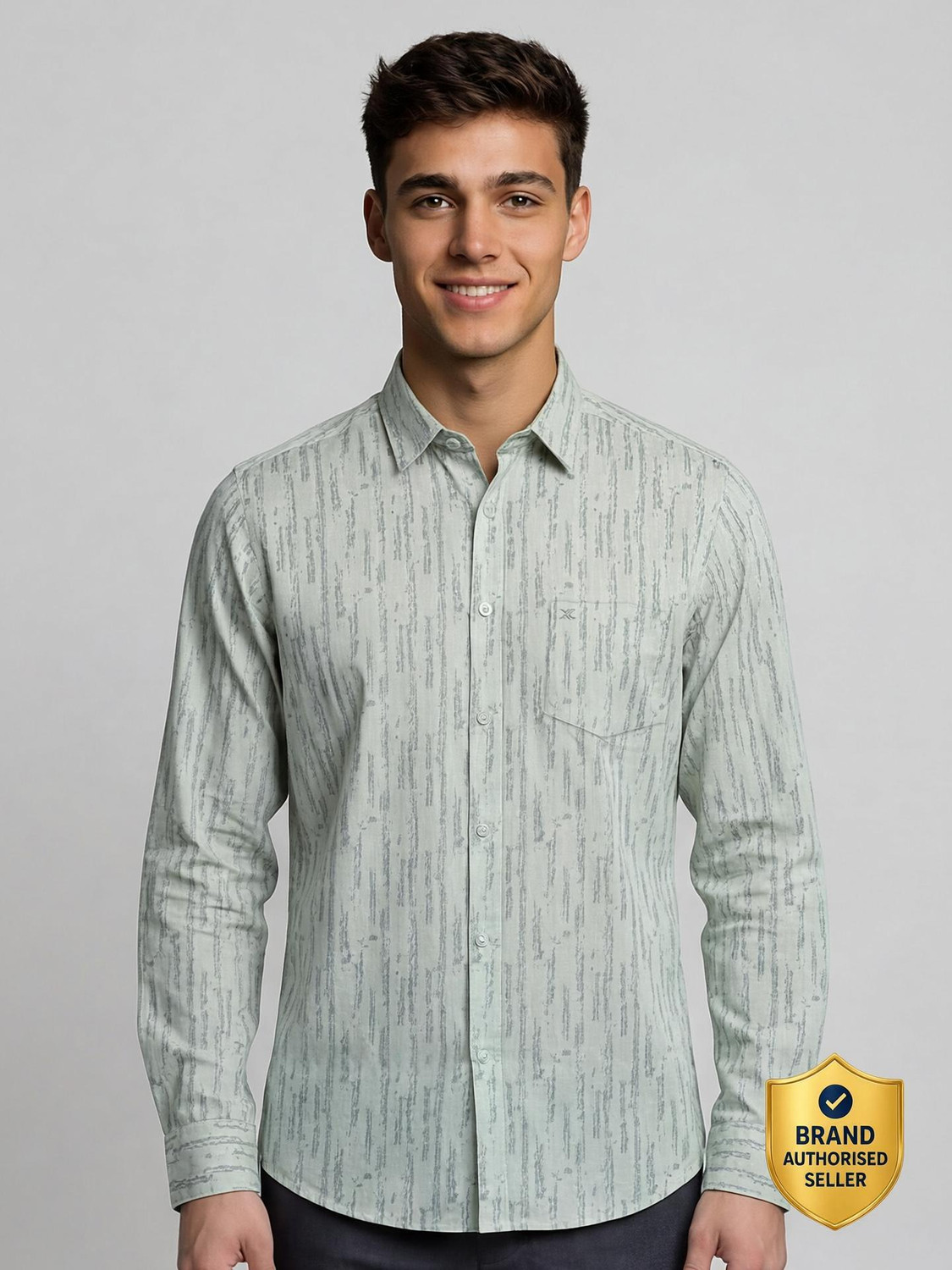 KILLER Dobby Men Slim Fit Printed Casual Shirt - Image 1