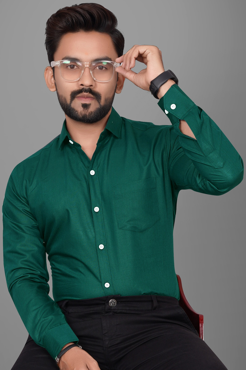 Image of uniquelook Men Regular Fit Printed Casual Shirt