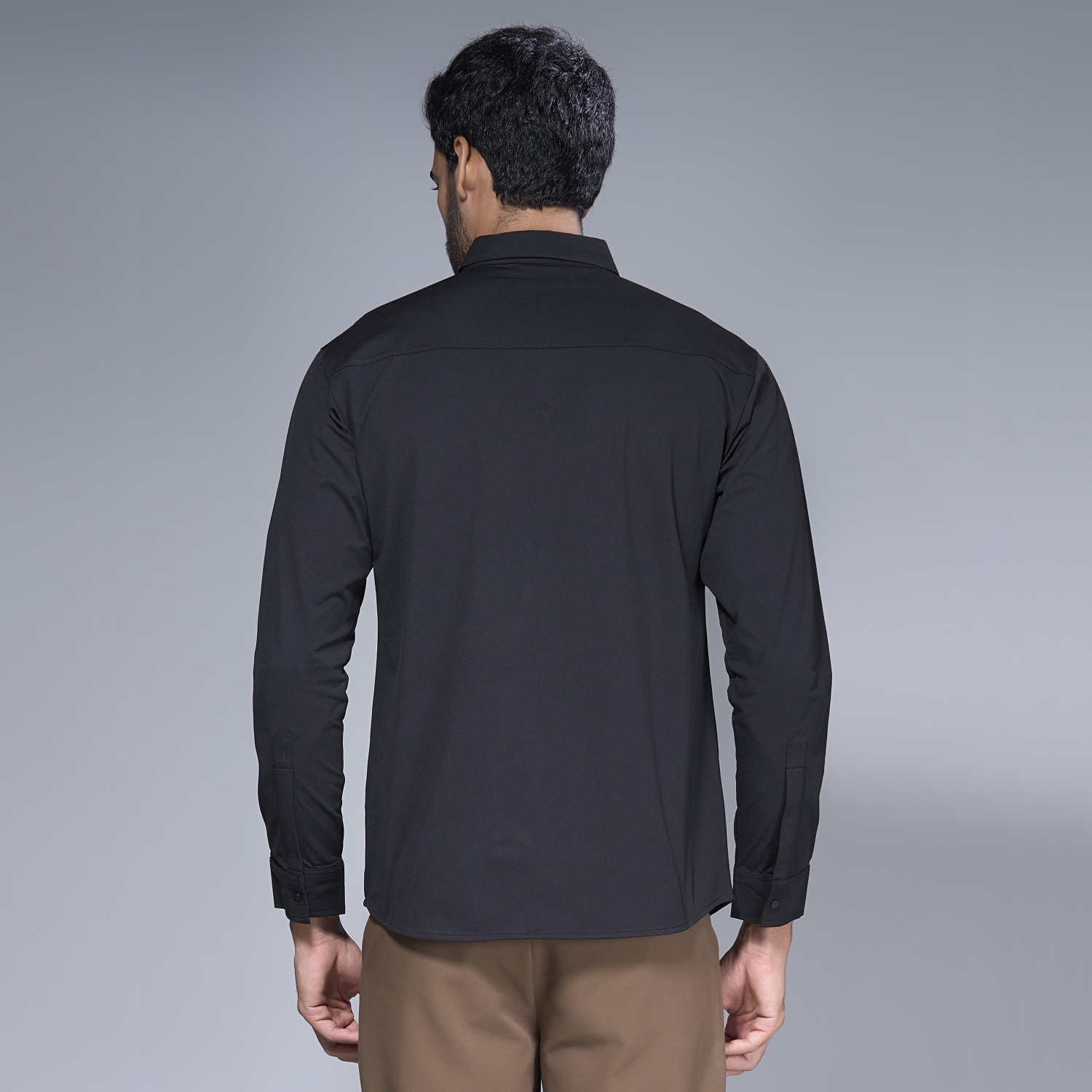 Image of Maxzone Men Regular Fit Solid Casual Shirt