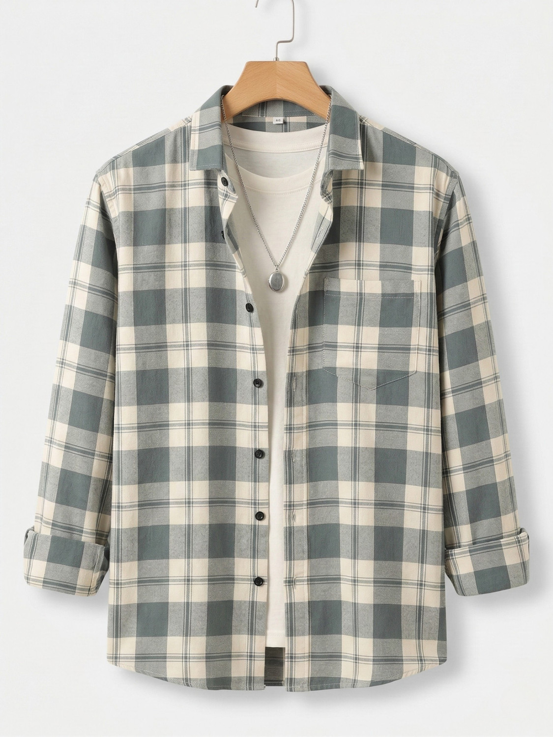Image of PROBIZ Men Regular Fit Striped Spread Collar Casual Shirt
