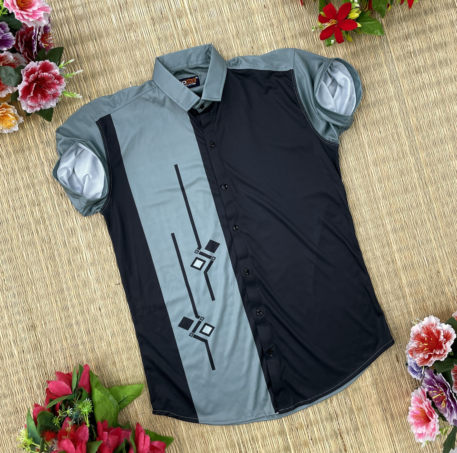 SH FSN Printed Casual Spread Shirt for Men - Image 1